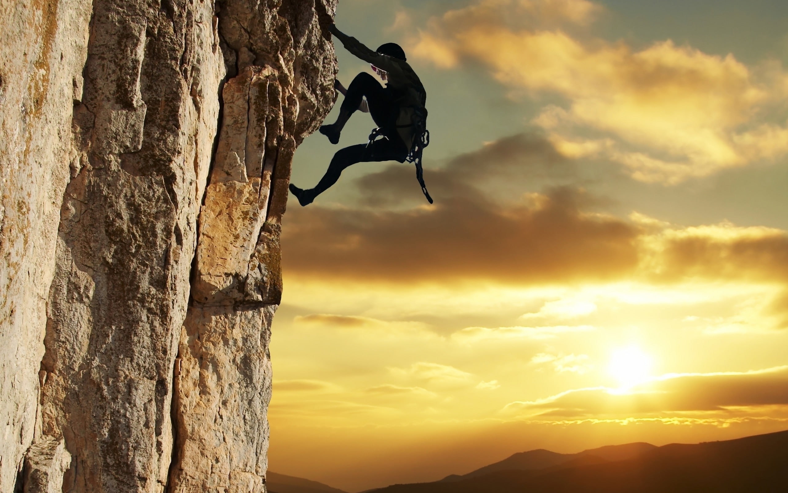 mountain, difficult, 2K, climbing, HD Wallpaper
