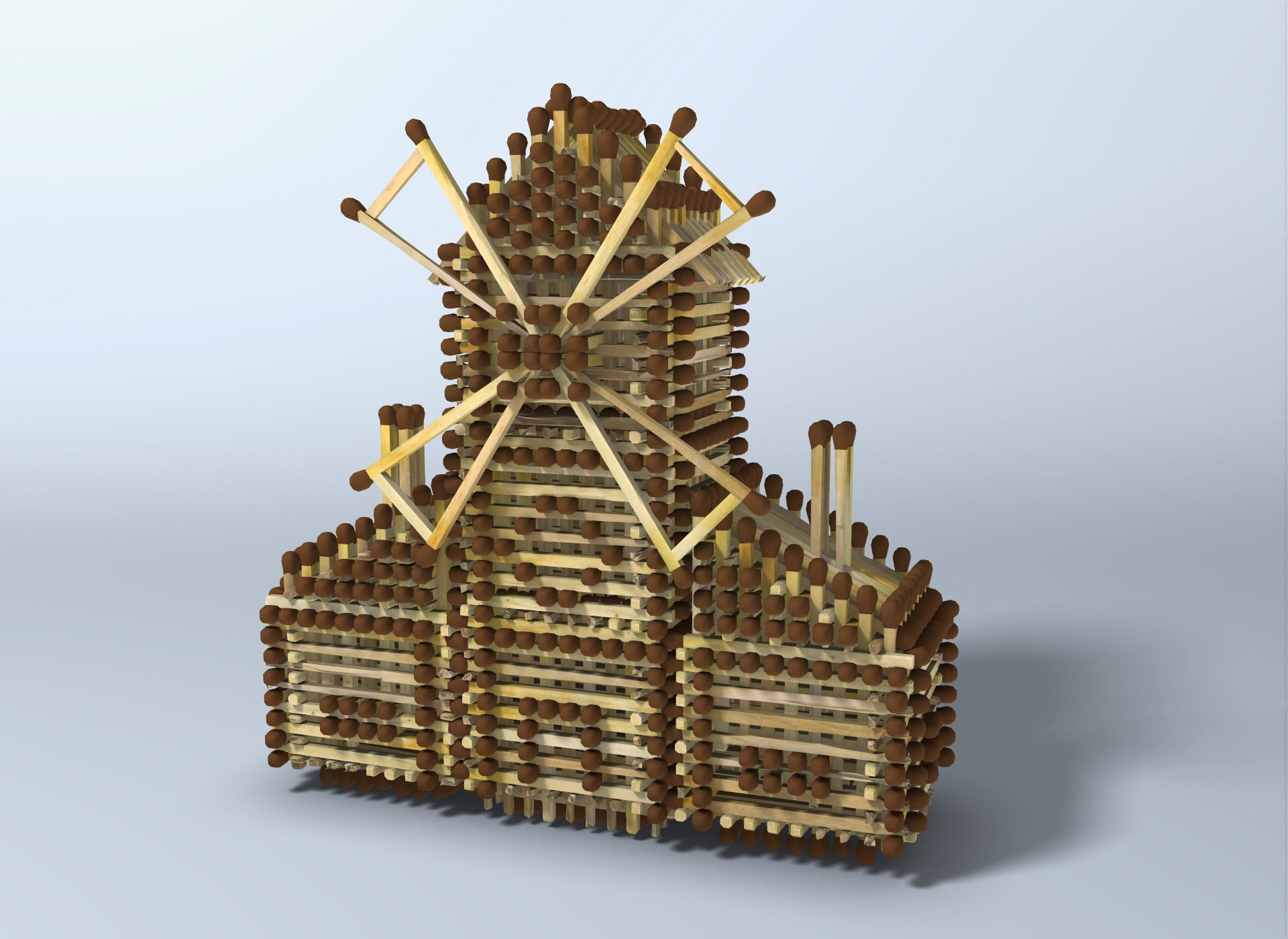it is difficult to assemble, industry, 1080P, nature, toy, studio shot, architecture, cottage, economy, wood mill, technology, brown, indoors, matches, HD Wallpaper