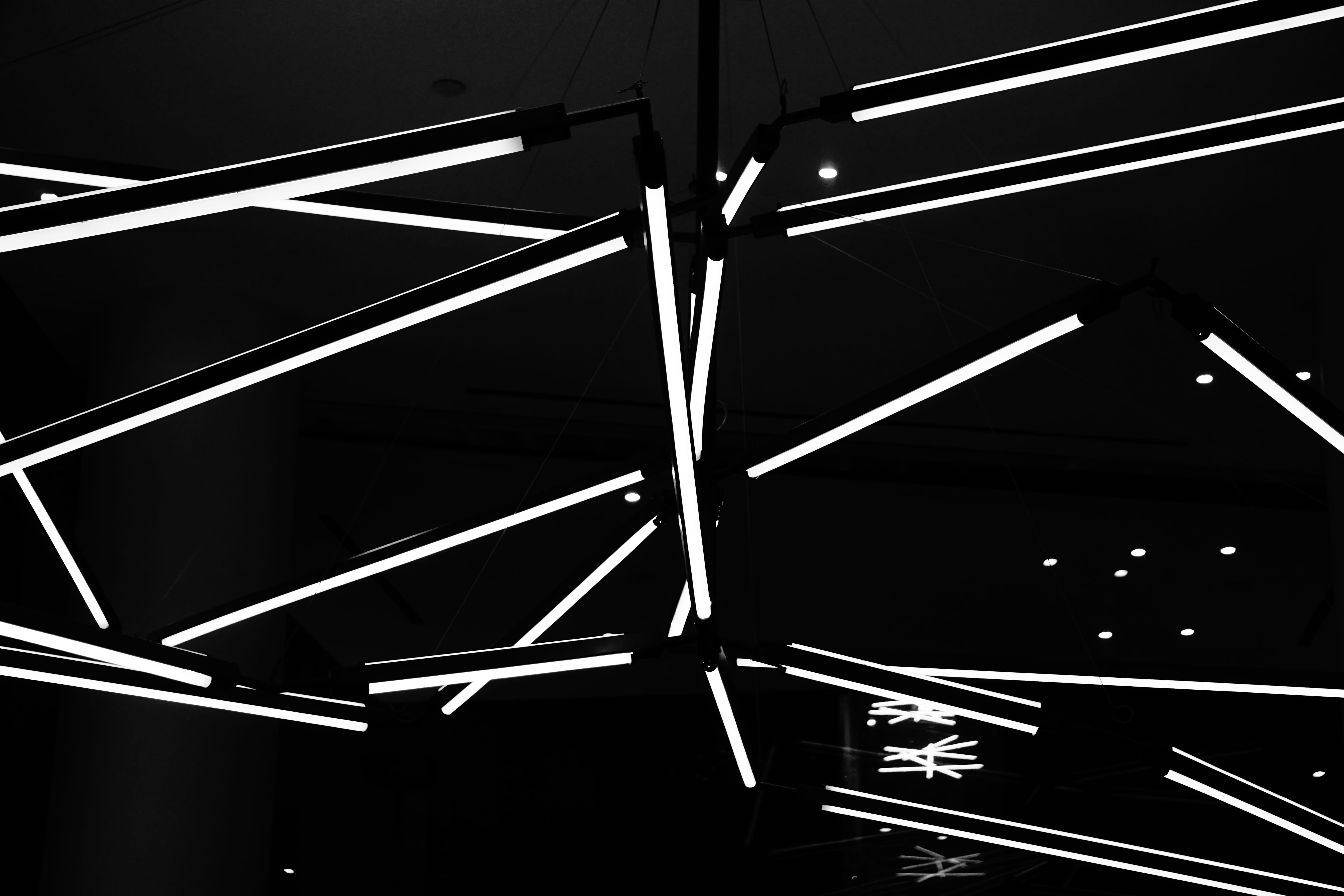 illuminated, architecture, technology, no people, pattern, water, neon, direction, symbol, ornament, western script, page, oars, transportation, ceiling, HD Wallpaper