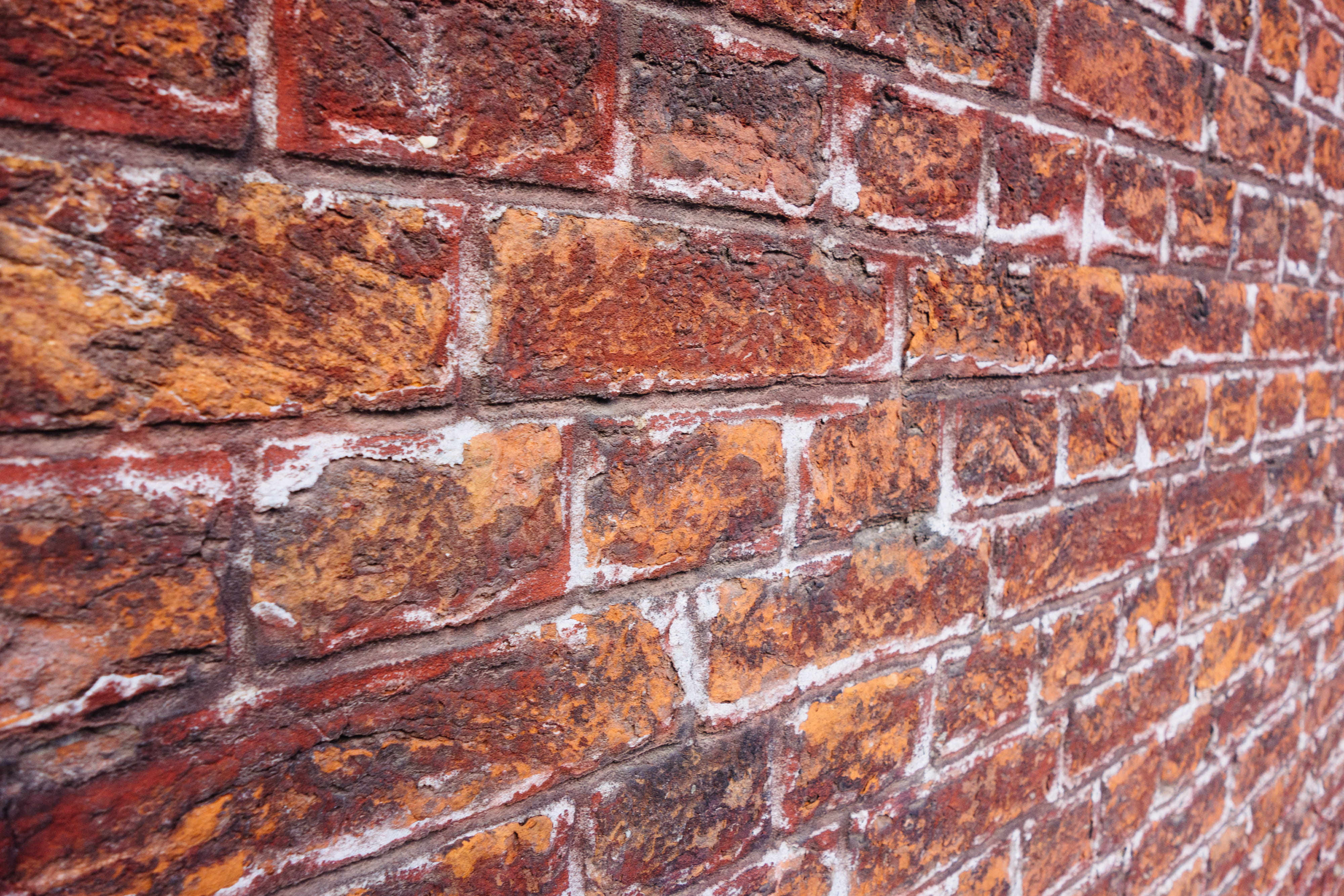brickwork, outdoors, brickwall, architecture, built structure, no people, wall - building feature, red, pattern, building exterior, wall, weathered, HD Wallpaper