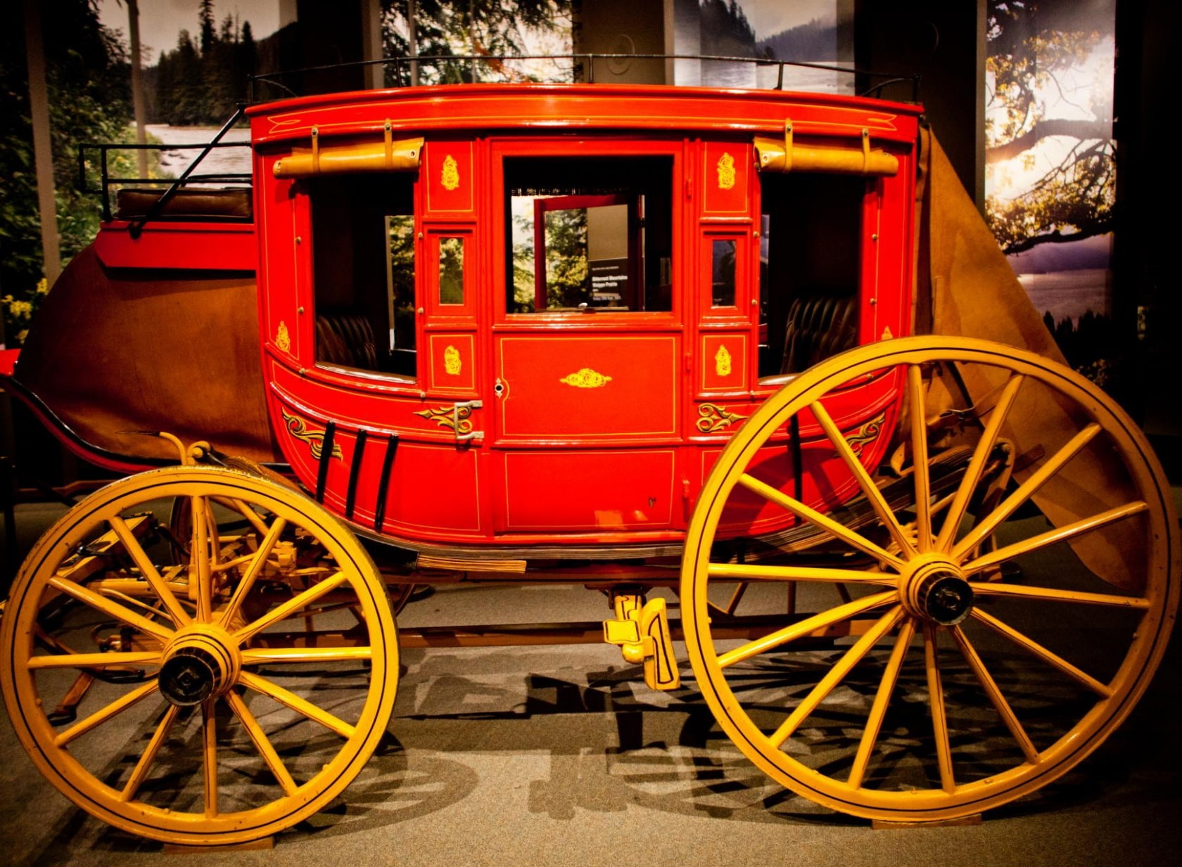 cart, transportation, 720P, yellow, Missouri, nature, stagecoach, Vintage, horse, united states, american, St Louis Arch, geometric shape, street, no people, HD Wallpaper