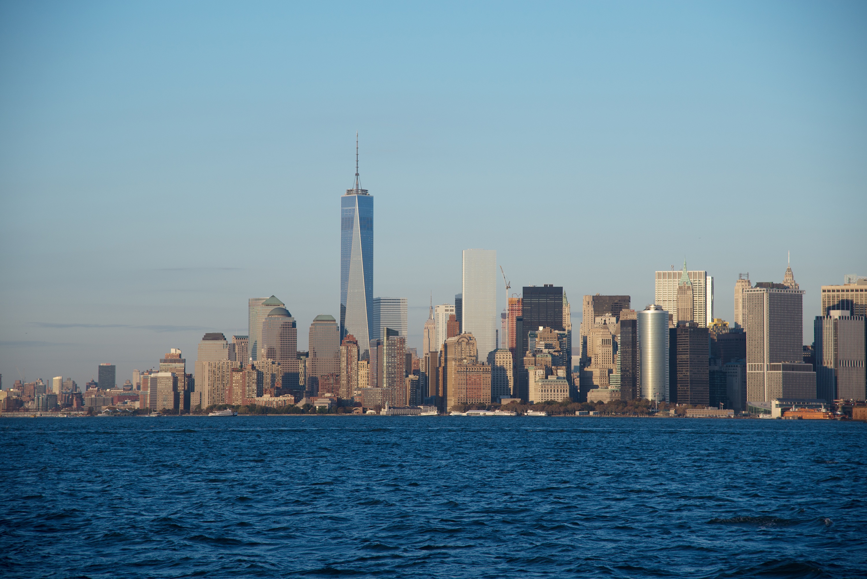 manhattan, kong, modern, 1wtc, one world trade center, travel destinations, waterfront, hong, architecture, new york, tower, steeplechase, landscape, tall - high, HD Wallpaper