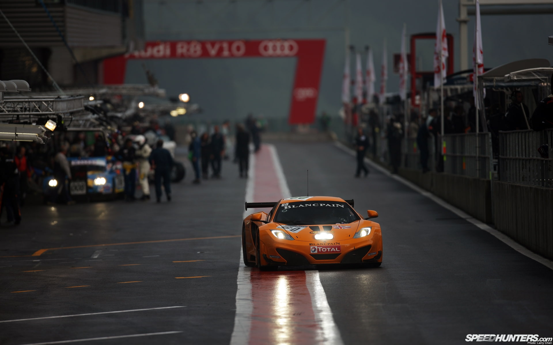 mp, hd, gt, stop, mp4, pit, cars, c, 12c, 1080P, mclaren, gt3, HD Wallpaper