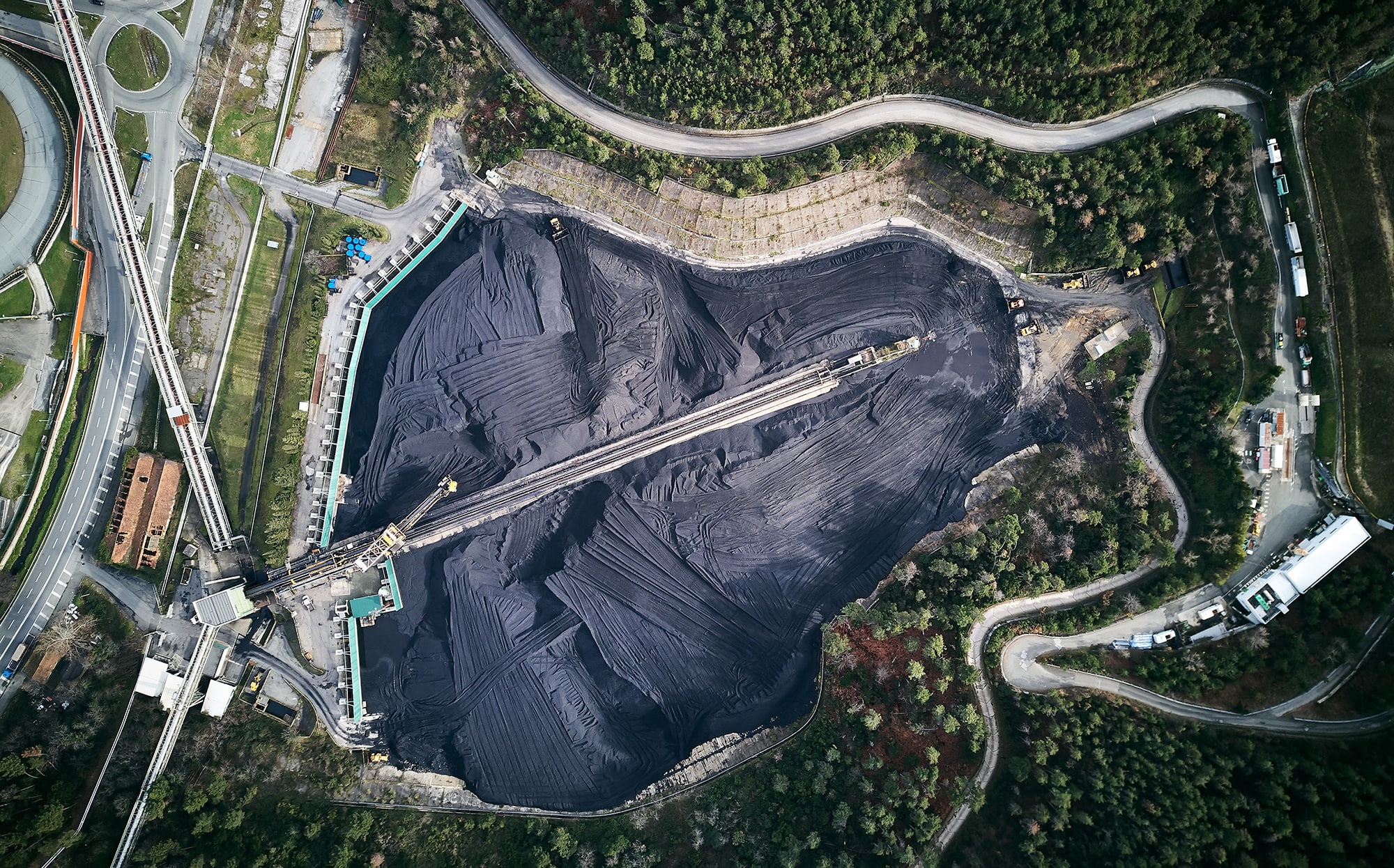 nature, water, plant, environment, non-urban scene, tree, 1080P, land, open mine pit, sunlight, transportation, outdoors, beauty in nature, industrial, HD Wallpaper