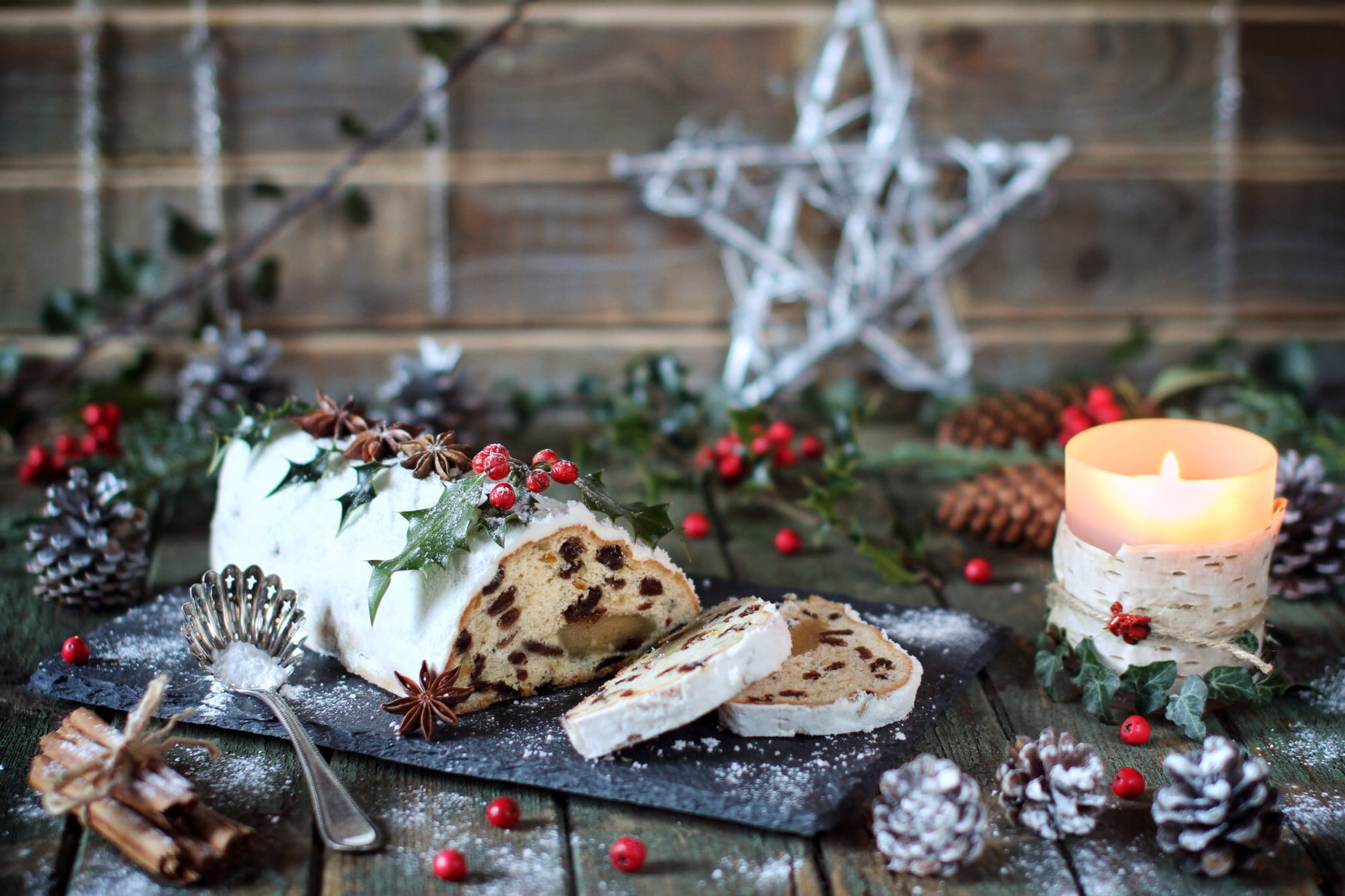 holiday, the scenery, no people, selective focus, roll, cakes, spices, cake, sweet, bumps, Christmas, winter, New Year, burning, muffin, 1080P, christmas ornament, HD Wallpaper