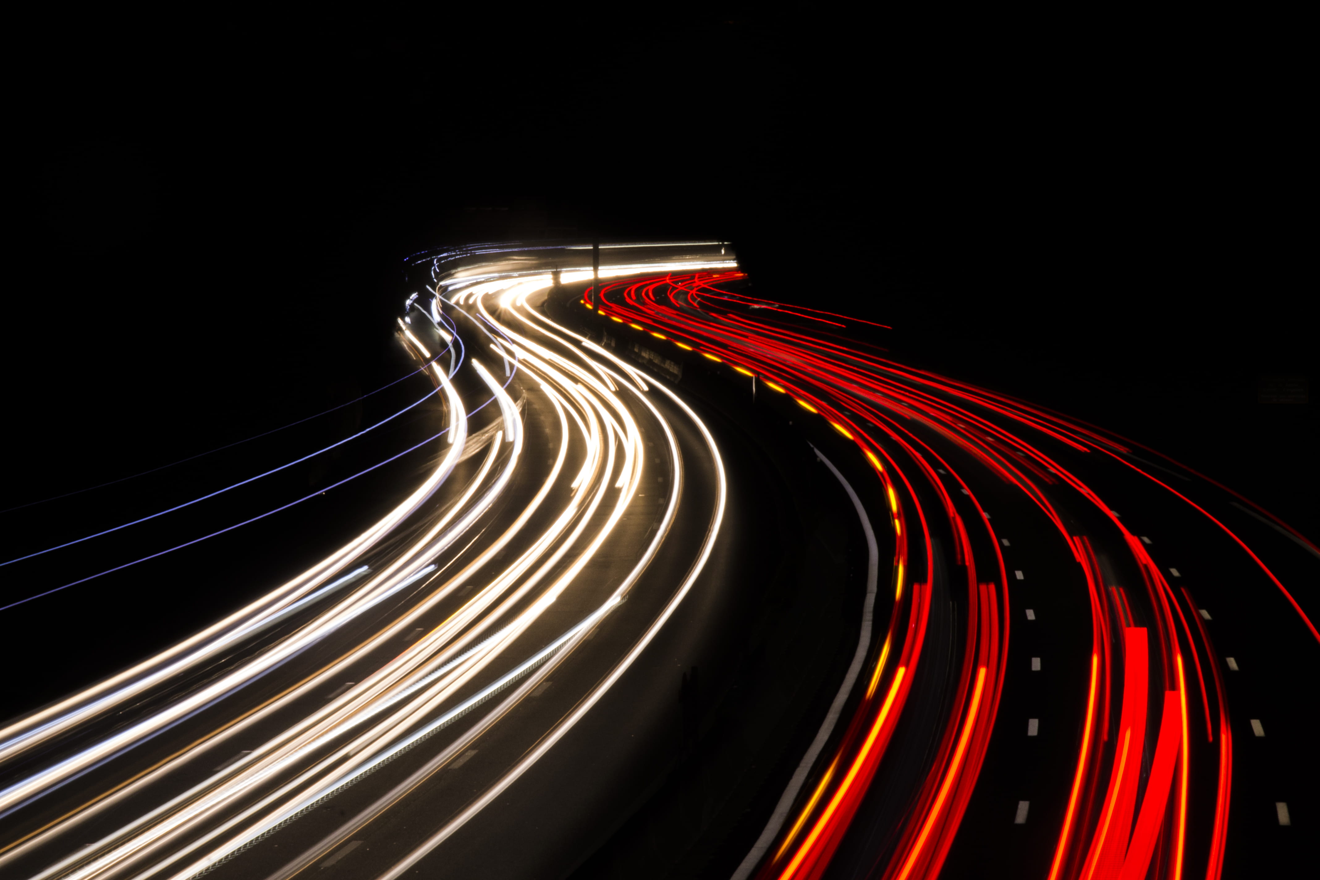 street, tail light, desktop backgrounds, wool, desktop background, motion, desktop, direction, abstract, high, road, black background, angle, HD Wallpaper