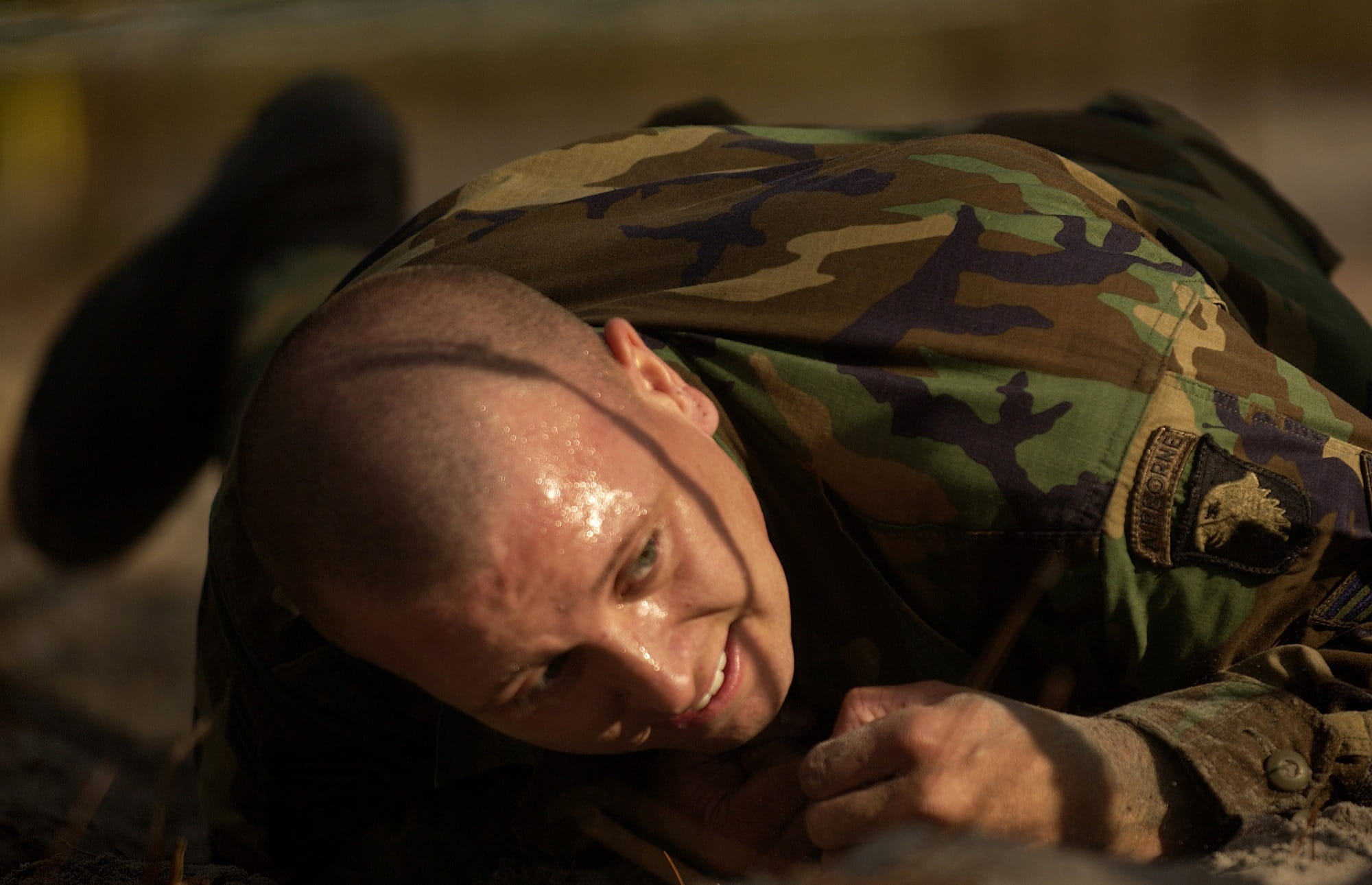 adversity, soldier, armed forces, young adult, effort, emotion, close-up, male, lying down, challenge, obstacle, government, headshot, course, smiling, HD Wallpaper