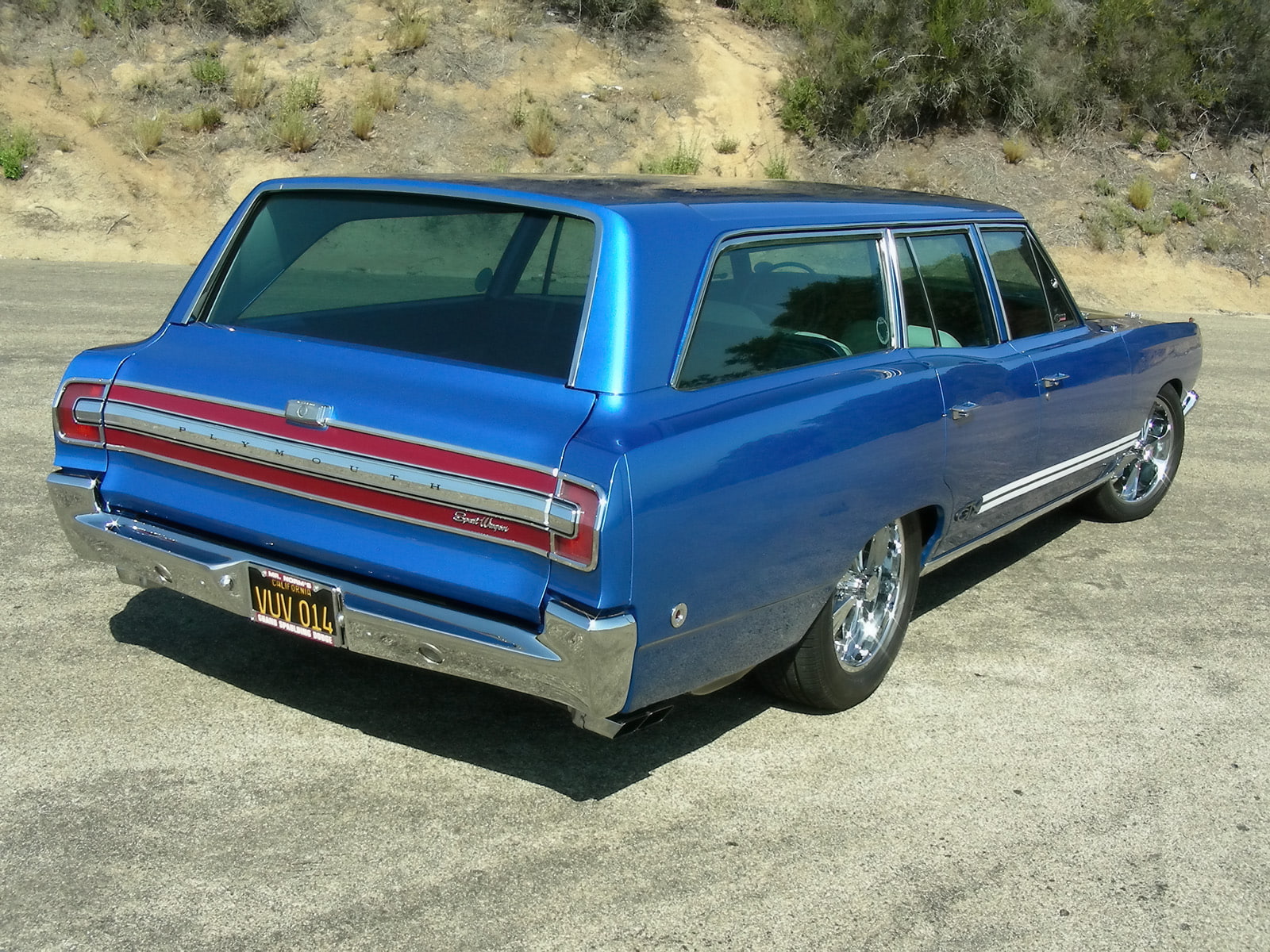 720P, plymouth, 1968, rod, rods, classic, muscle, tuning, 440, hot, gtx, stationwagon, six pack, HD Wallpaper