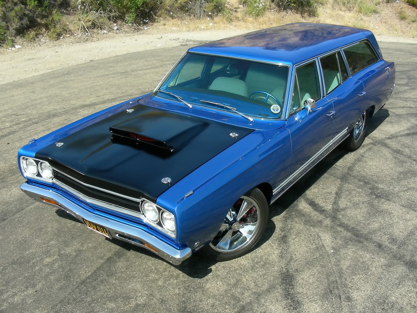 1968, plymouth, 720P, hot, classic, rods, tuning, muscle, six pack, rod, stationwagon, gtx, 440, HD Wallpaper