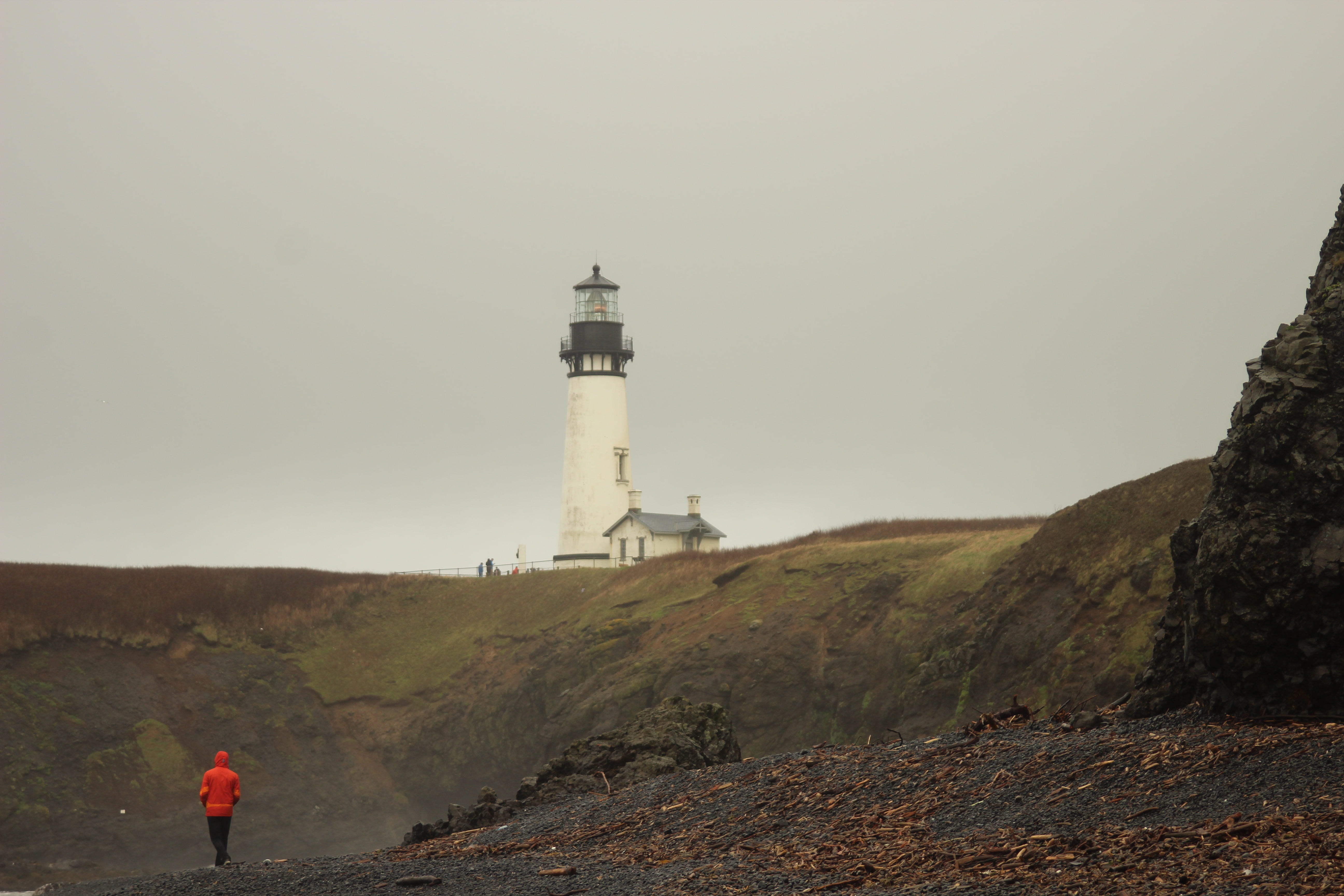 Oregon, tower, 5K, security, outdoors, rocks, coast, protection, guidance, building exterior, architecture, built structure, day, building, safety, real people, HD Wallpaper
