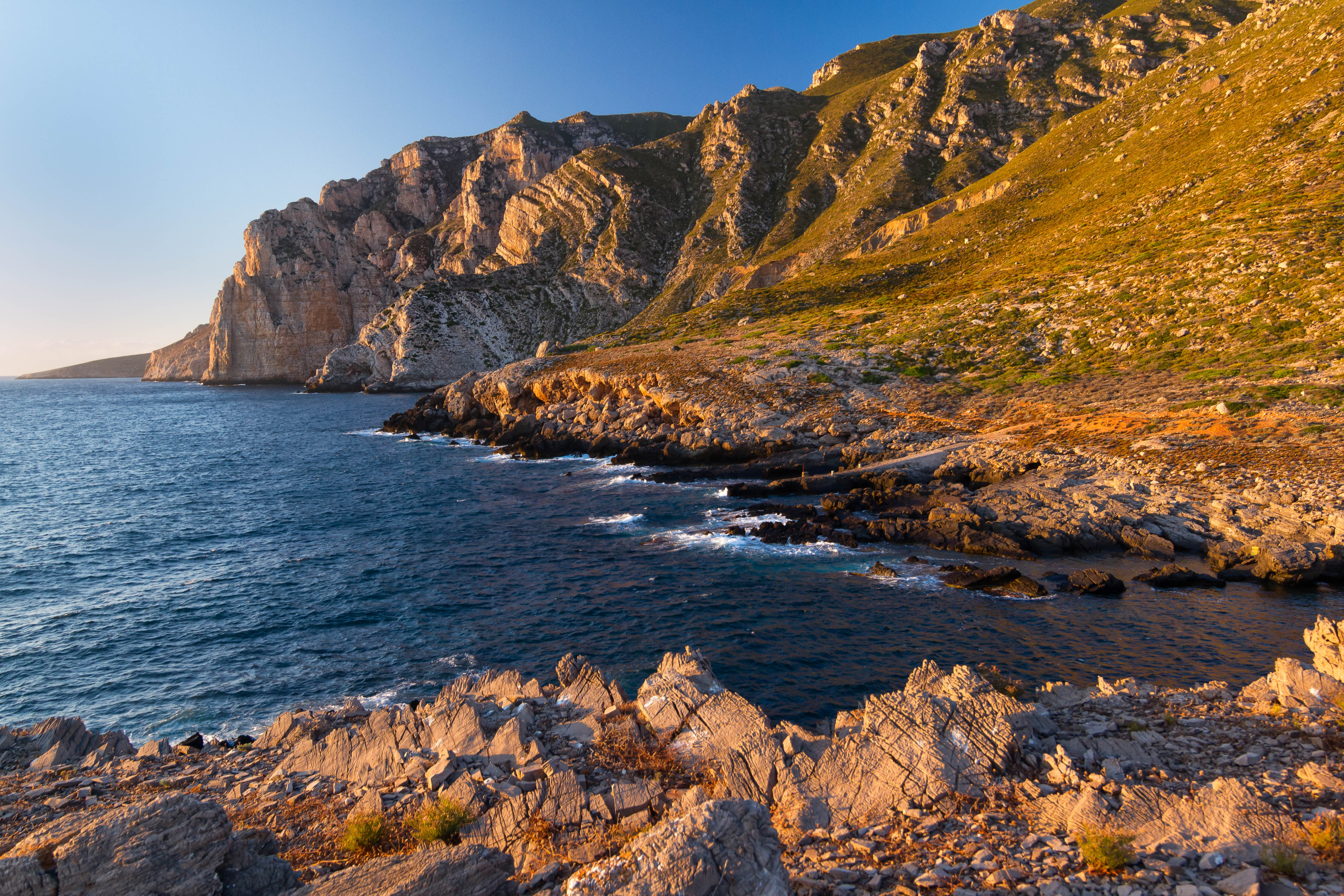 PRO, II, water, Tokina, Libeccio, near, f/2.8, Manfrotto, body of water, rock - Object, summer, DX, brown, mountain, nature, 16mm, beach, landscape, Marettimo, HD Wallpaper