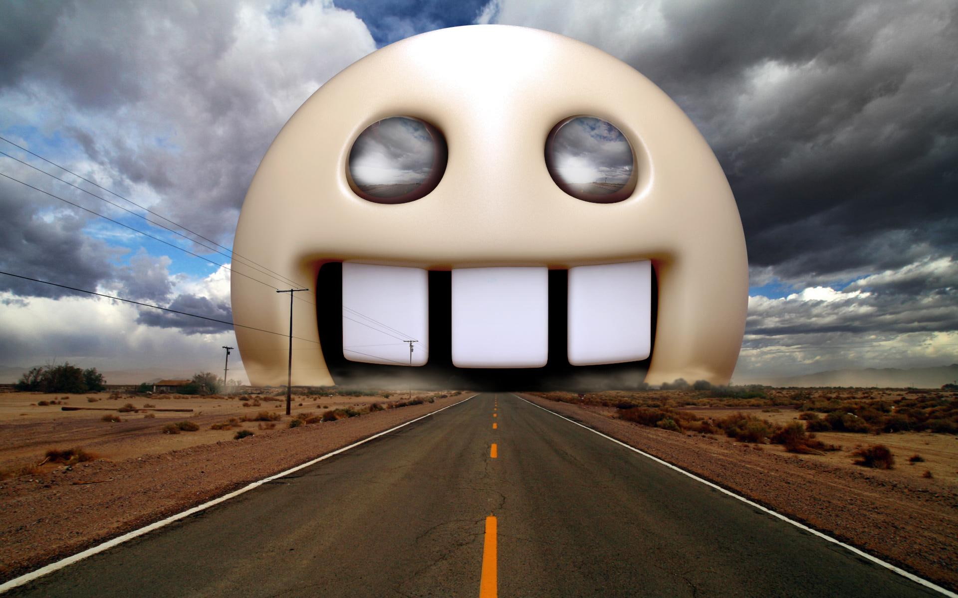 ahead, 1080P, highway, horrorizon, three teeth, 3d and abstract, HD Wallpaper