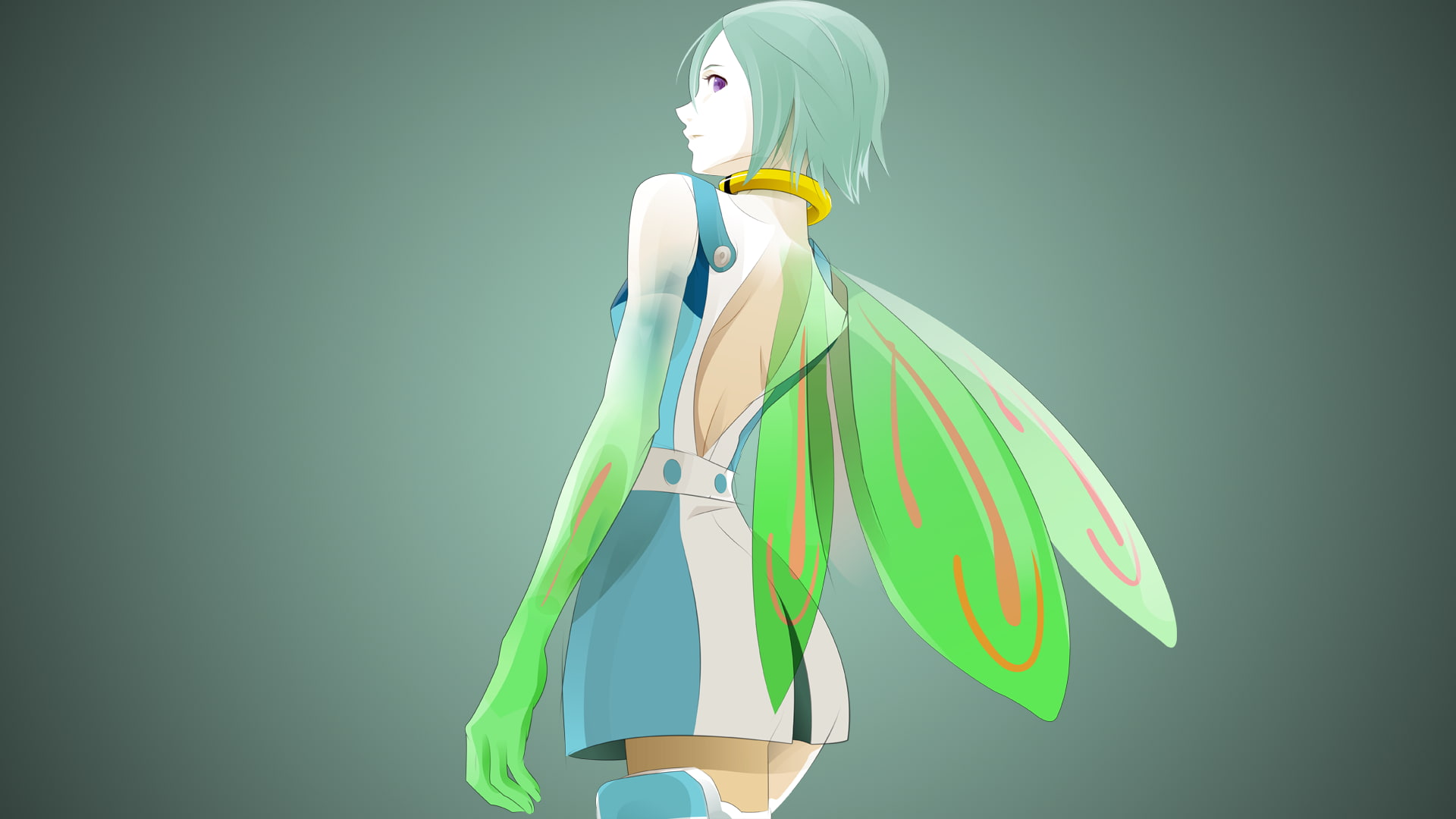 green background, human representation, copy space, no people, toy, art and craft, nature, anime girls, male likeness, green color, 1080P, representation, HD Wallpaper