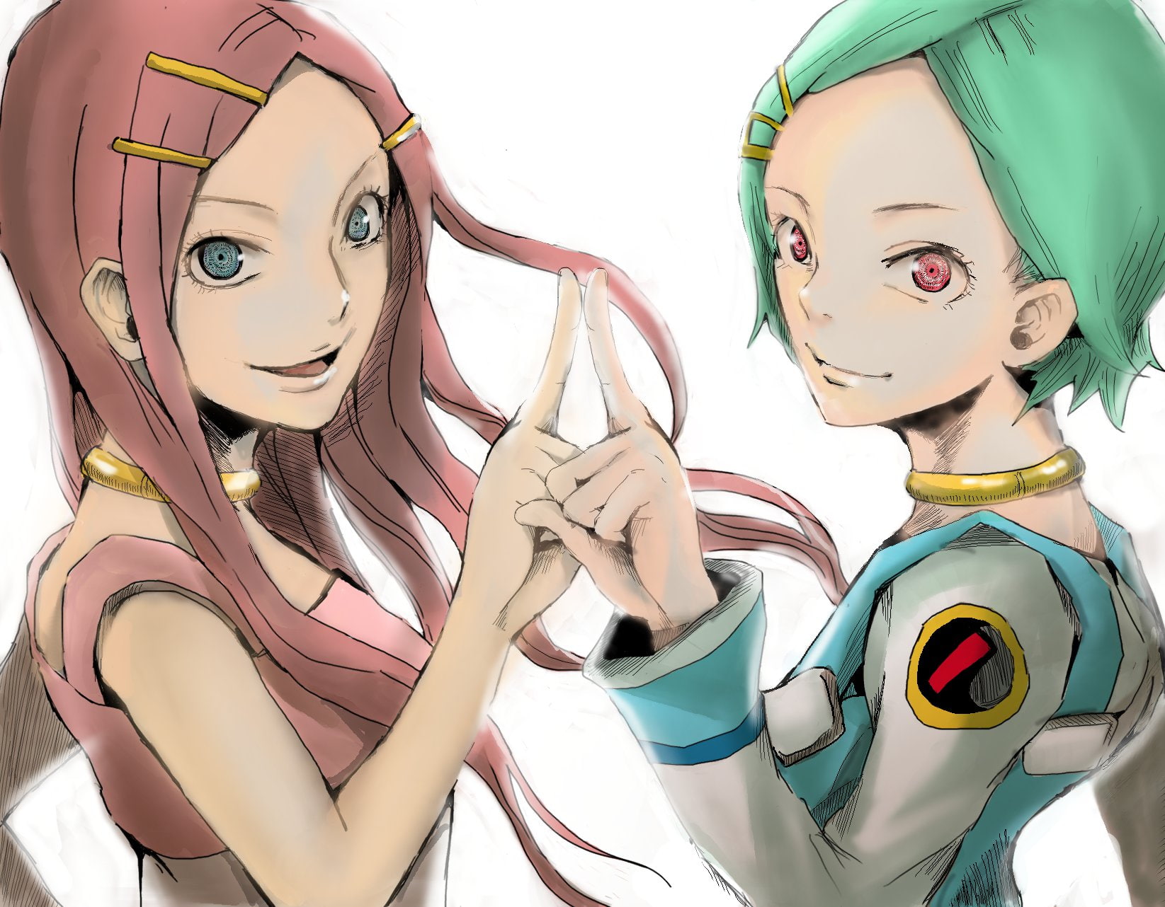 Eureka Seven, female likeness, multi colored, anime girls, studio shot, mannequin, toy, day, headshot, 720P, front view, art and craft, representation, HD Wallpaper
