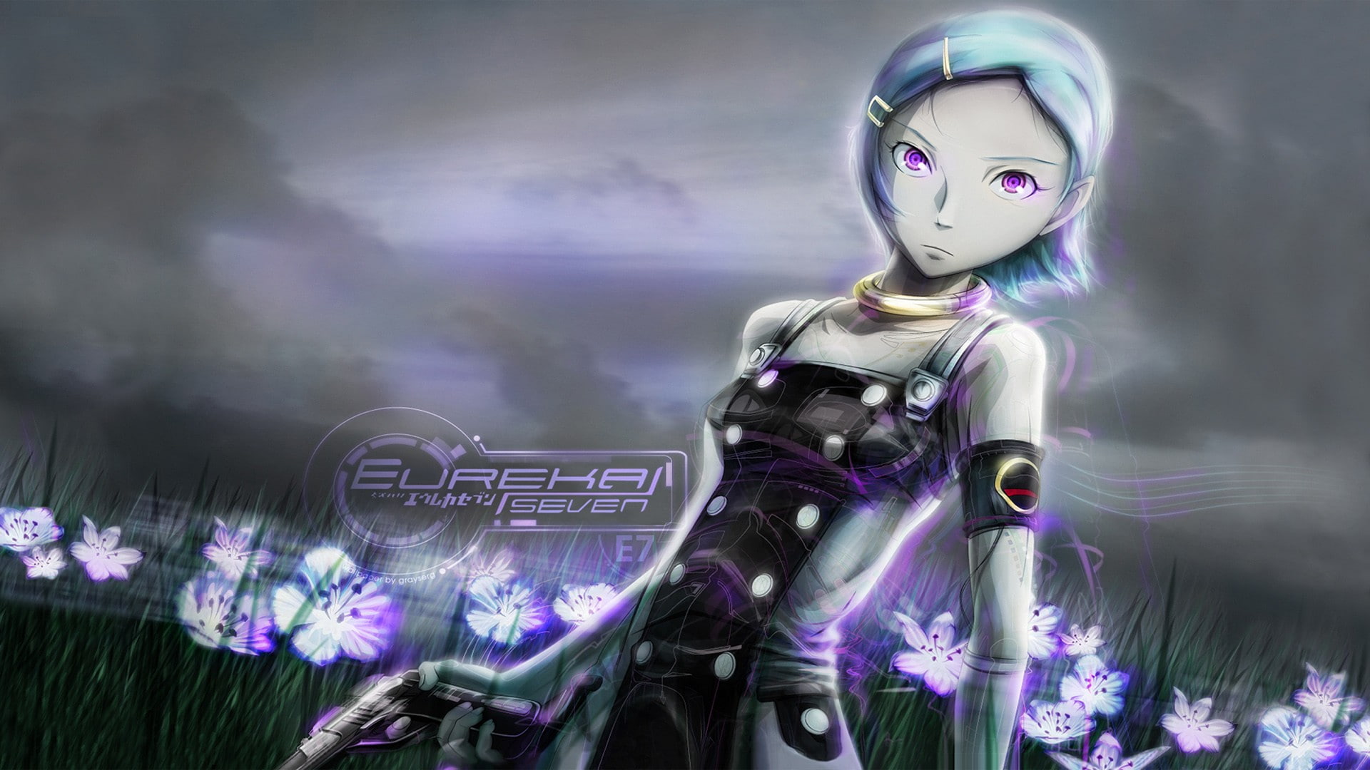 1080P, anime girls, Eureka Seven, anime, Eureka (character), HD Wallpaper