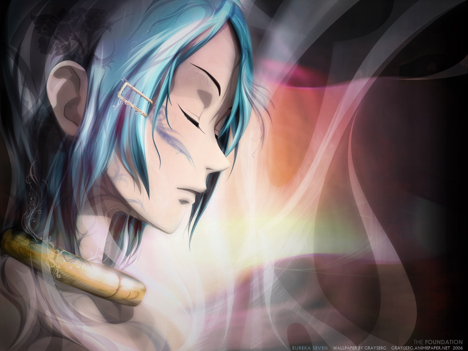 human representation, abstract, anime girls, no people, multi colored, arts culture and entertainment, 2006 (Year), blurred motion, pattern, close-up, closed eyes, HD Wallpaper