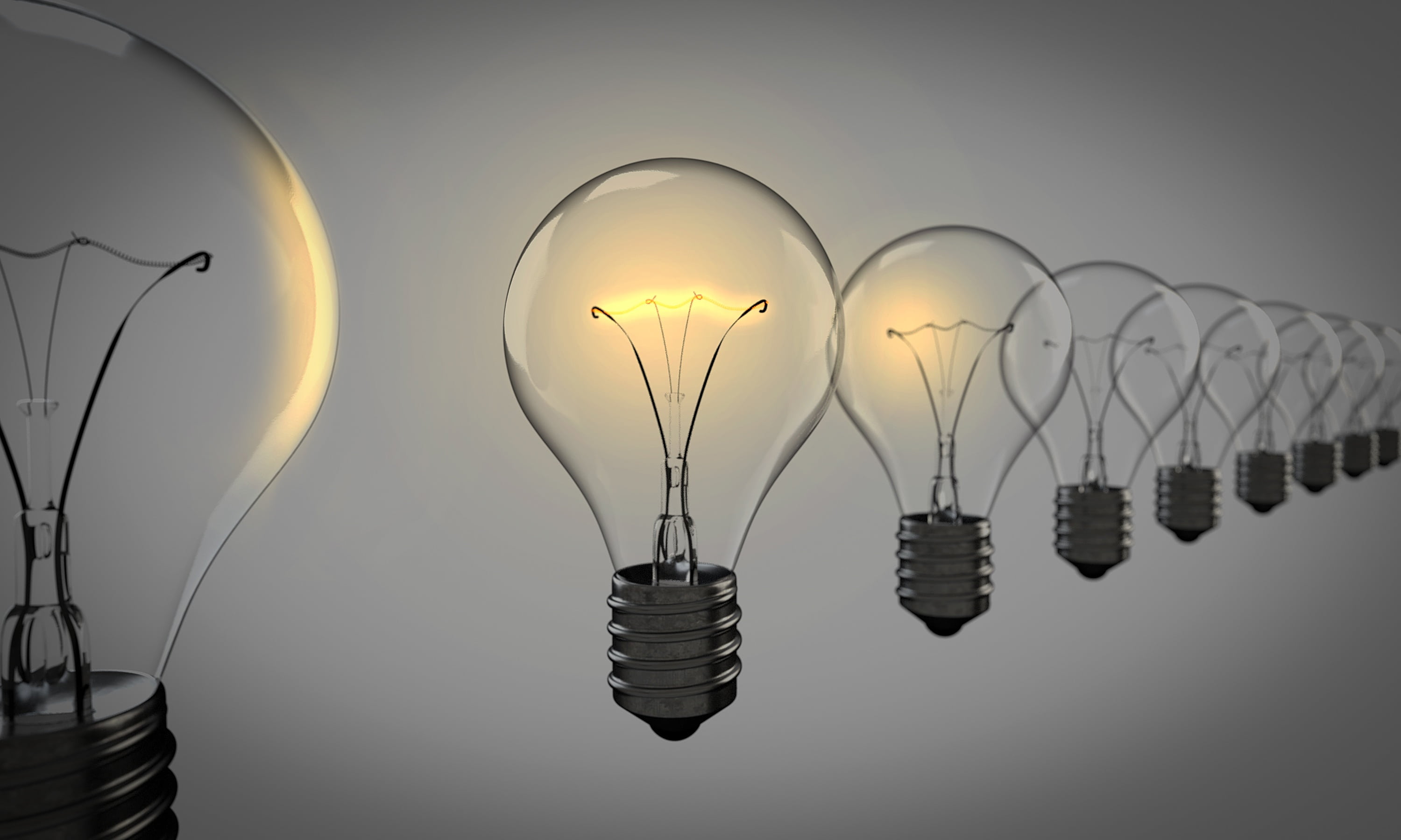 no people, bright, idea, inspiration, lot, clear, switched on, smart, electric lamp, 2K, mid-air, choosing, technology, brightest, bulb, best, choose, HD Wallpaper