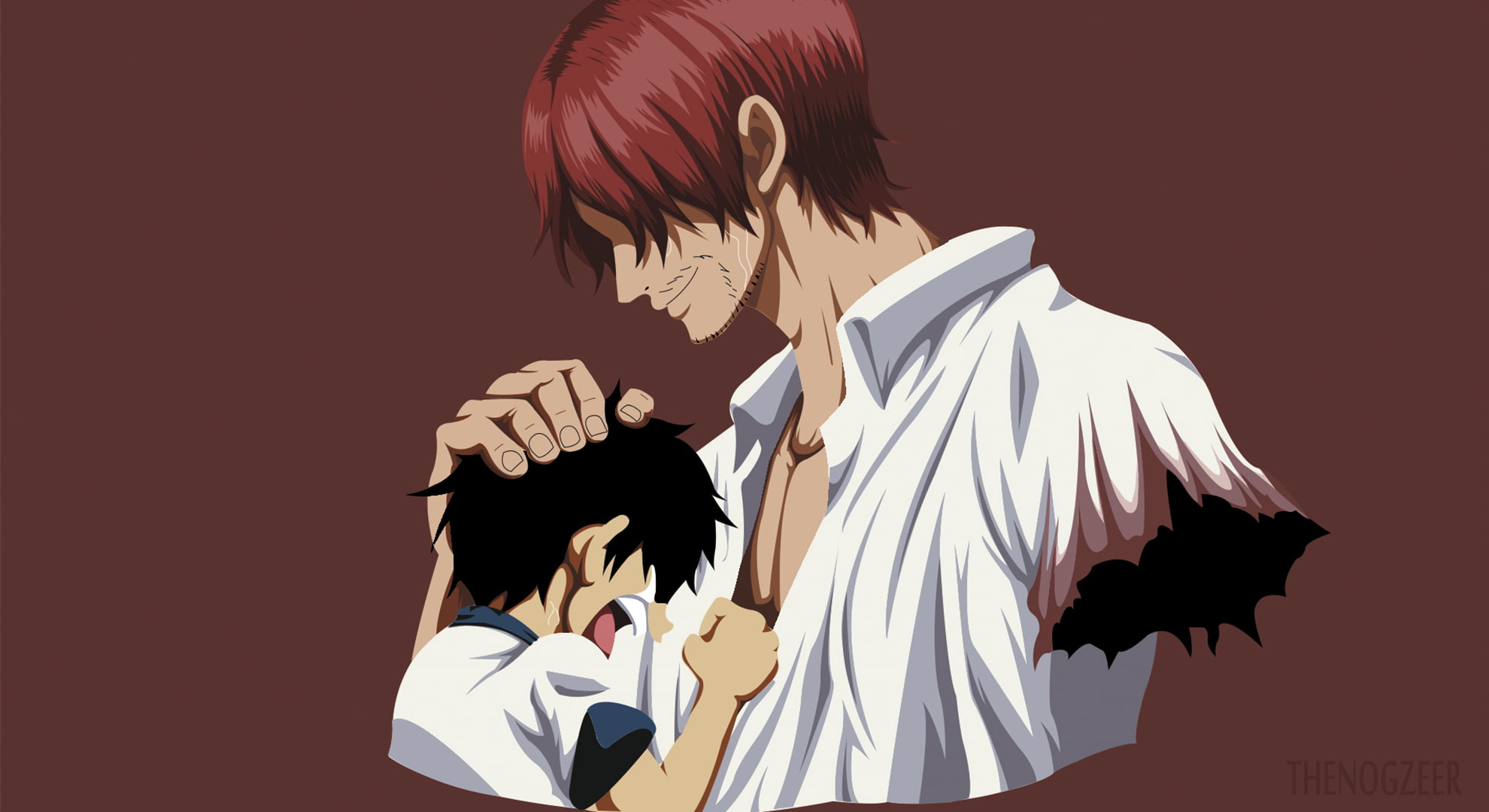 Anime, One Piece, 1080P, Shanks (One Piece), Monkey D. Luffy, HD Wallpaper
