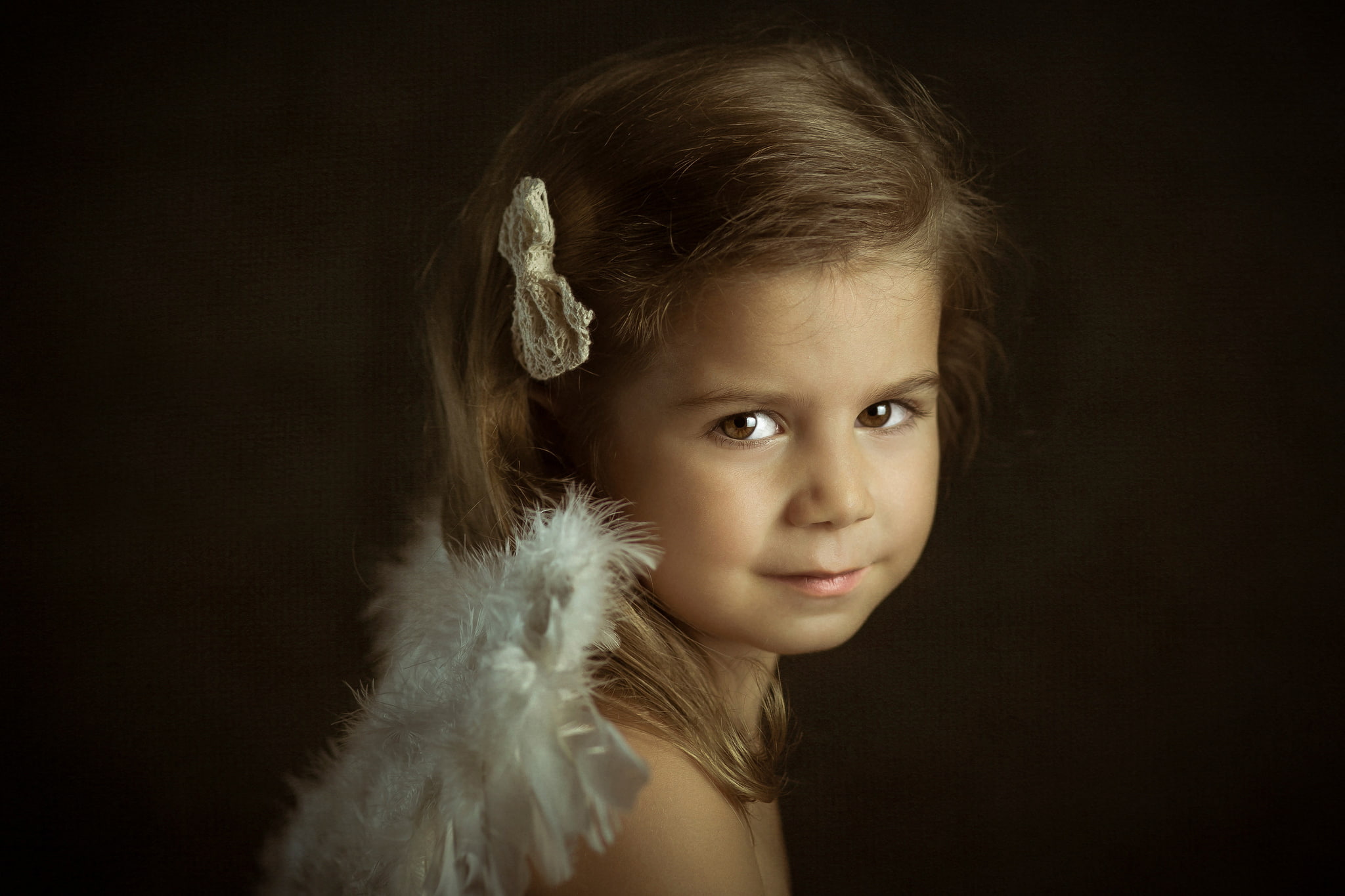 girl, Little Angels, portrait, 1080P, Leire, HD Wallpaper