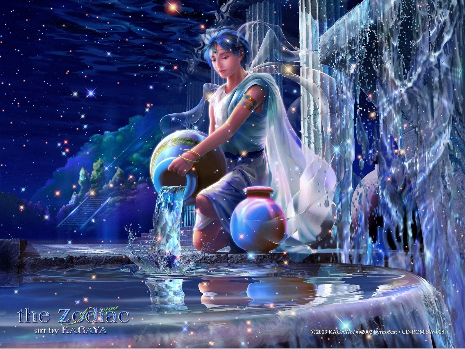 zodiac, sign, 720P, aquarius, HD Wallpaper
