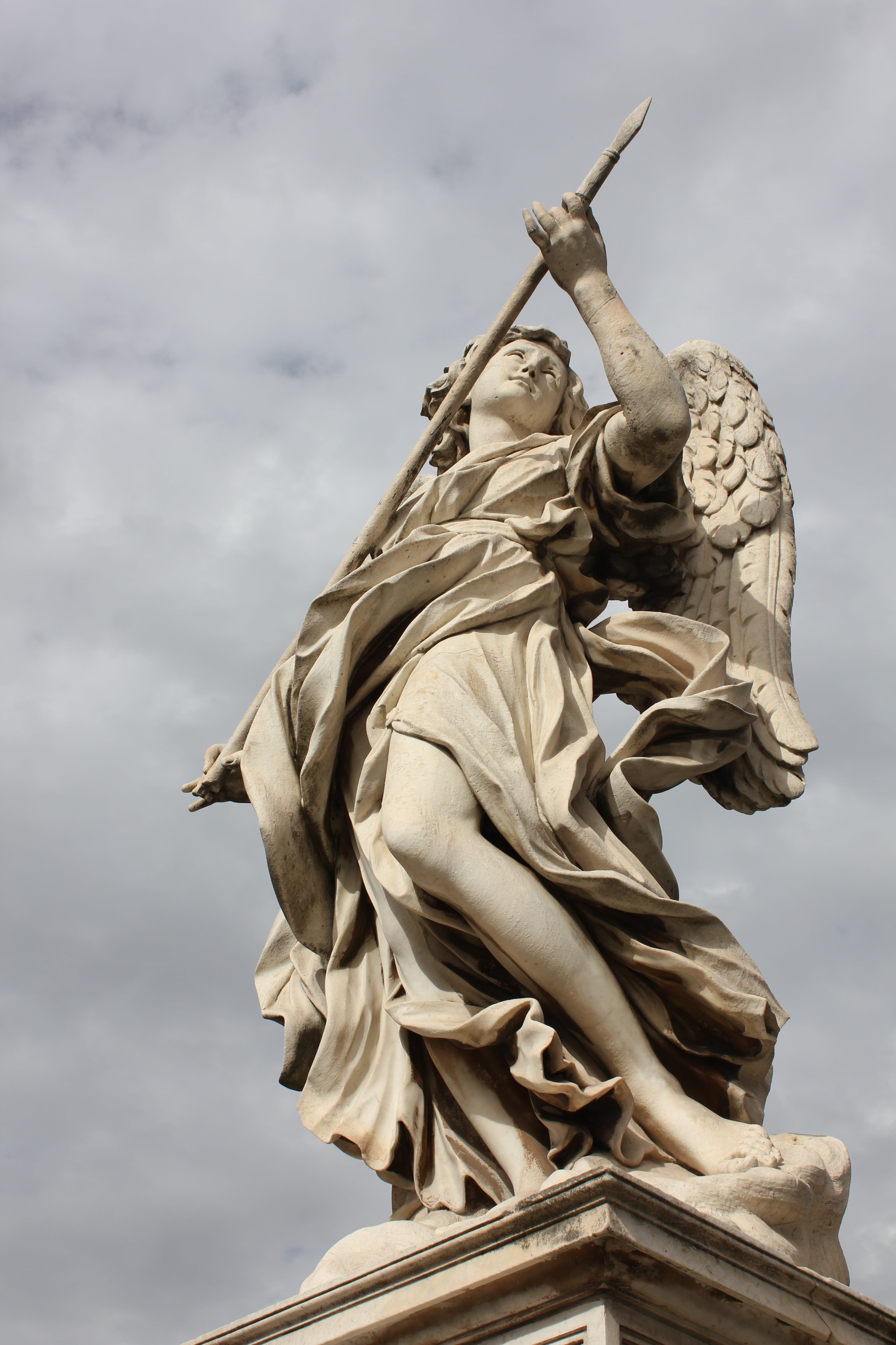 monument, history, cloud - sky, sculpture, the past, creativity, architecture, craft, sky, no people, art and craft, europe, famous Place, angel guardian, Phone HD Wallpaper