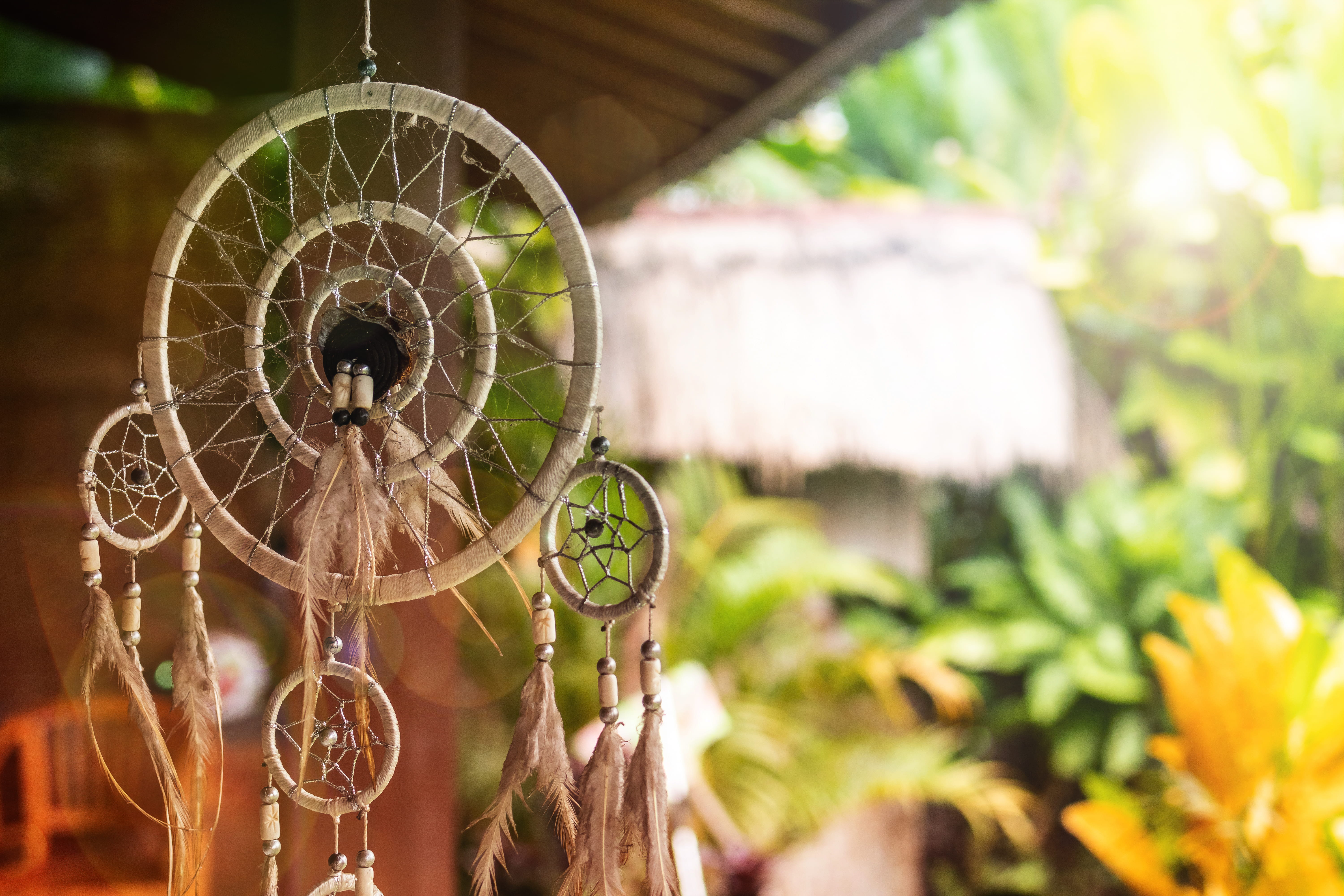 decoration, shape, no people, hang, dreamcatcher, geometric shape, nature, circle, luck, focus, dream catcher, craft, close, blur, art and craft, ornament, HD Wallpaper