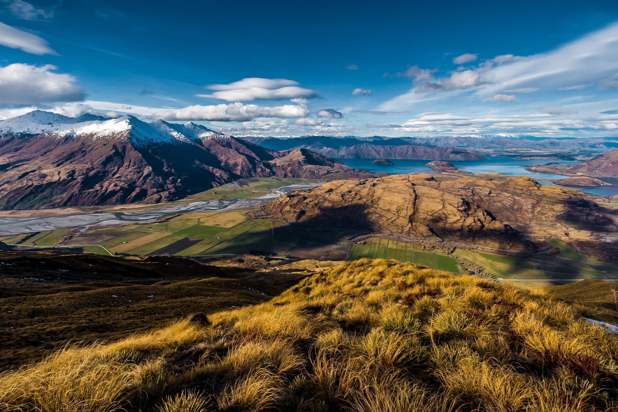 lake, New Zealand, mountains, view, 1080P, Wanaka, HD Wallpaper