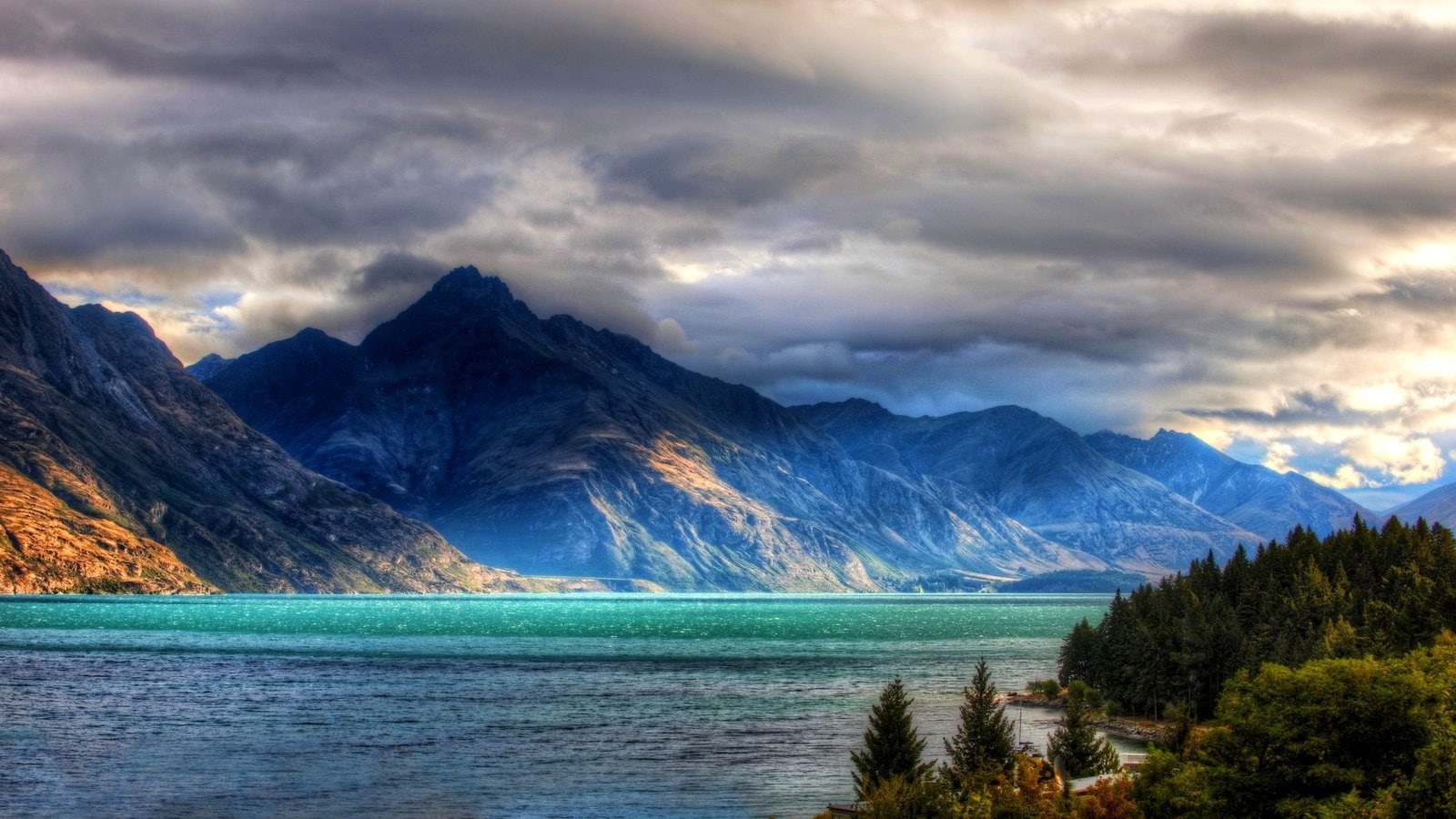 environment, water, Lake Wanaka, sky, land, Southern Alps, travel, Lake, tree, plant, Queenstown (New Zealand), tranquility, tranquil scene, cloud - sky, HD Wallpaper