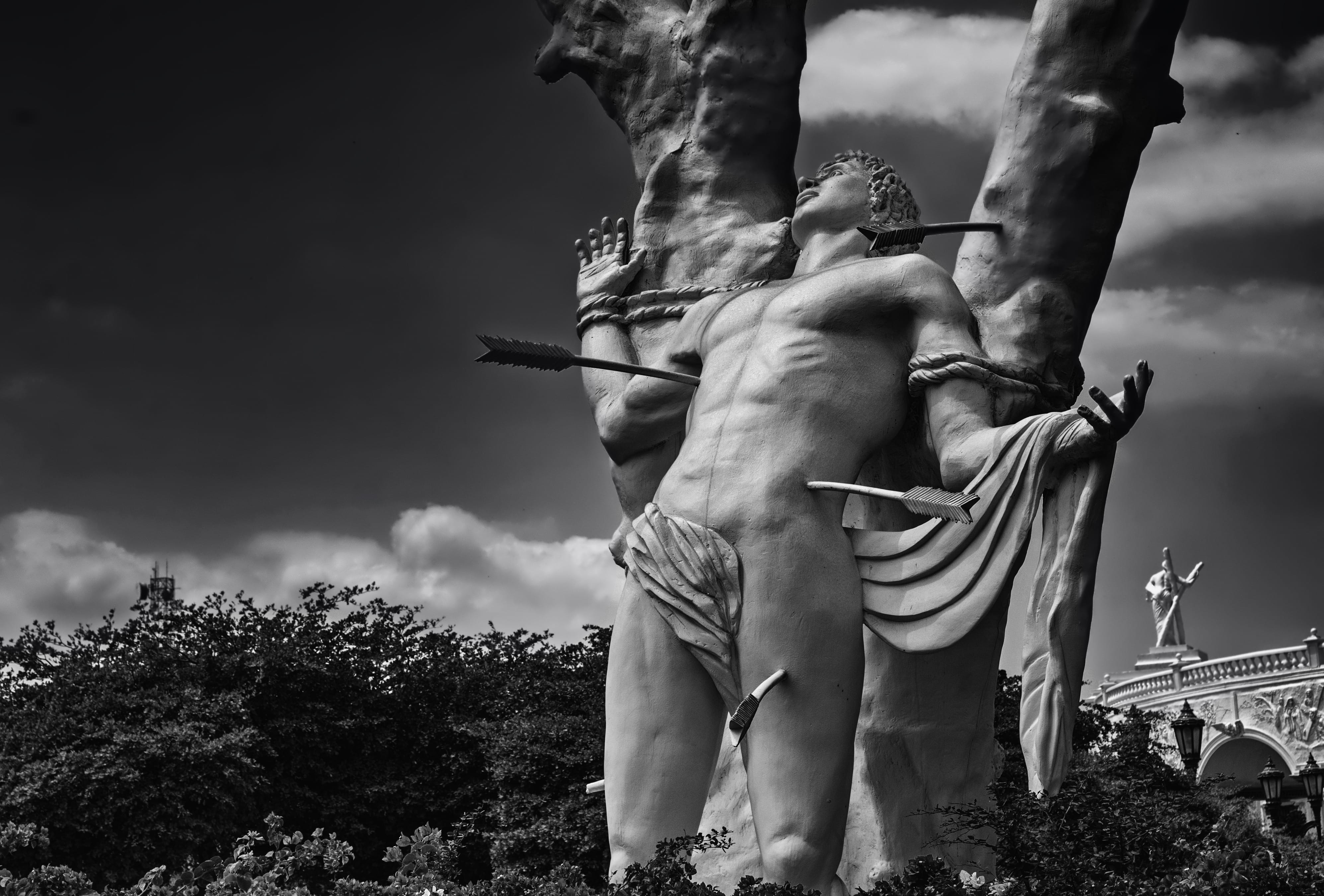 photography, statue, San Sebastian, sculpture, cities, art, trees, architecture, maracaibo, child, nature, craft, clouds, Venezuela, people, Maracaibo, HD Wallpaper