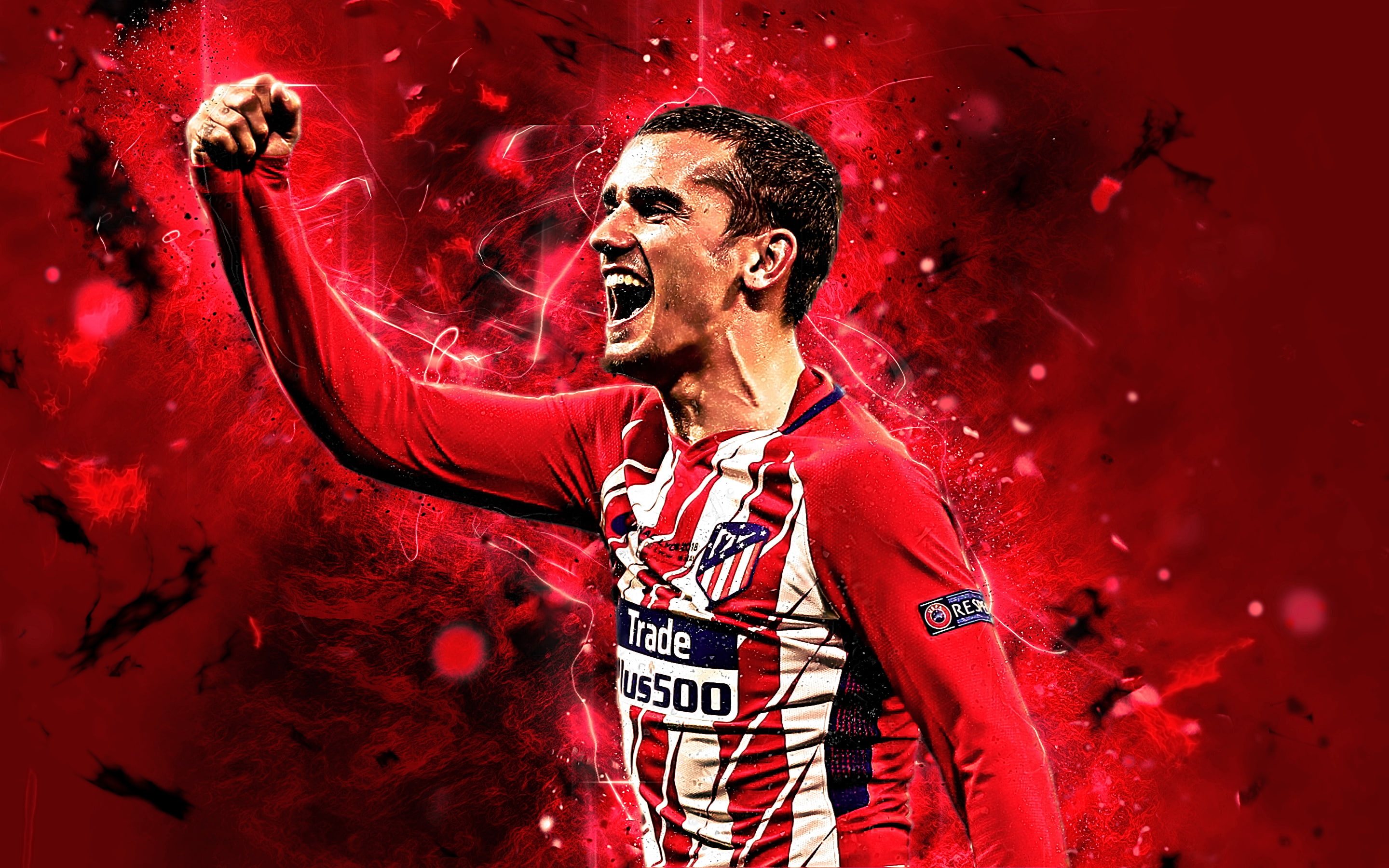 2K, Atlético Madrid, French, Antoine Griezmann, Soccer, HD Wallpaper