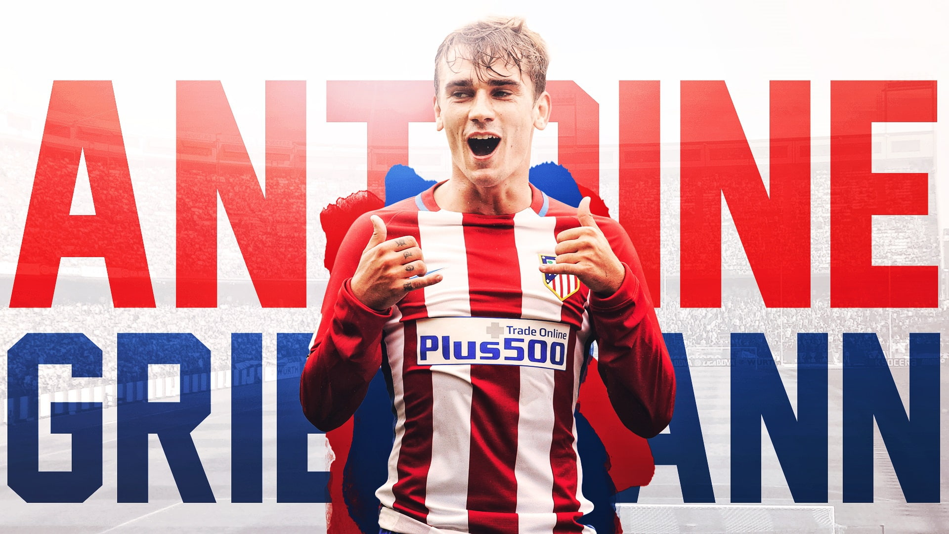 1080P, Antoine Griezmann, Soccer, Atlético Madrid, French, HD Wallpaper