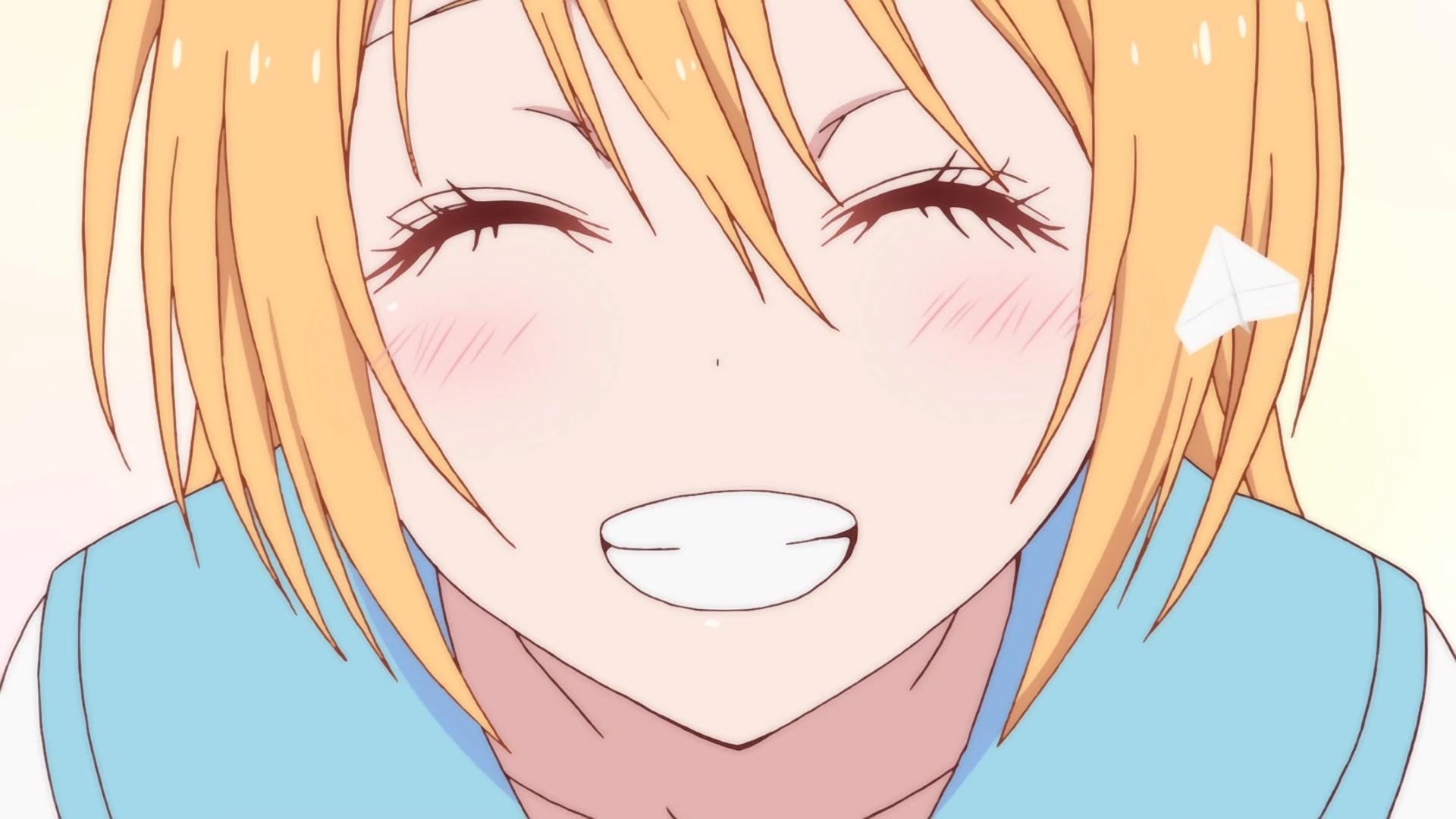 human representation, no people, clear sky, Nisekoi, day, woman, blonde, nature, paper, anime, closeup, design, close-up, sky, character, Kirisaki Chitoge, HD Wallpaper