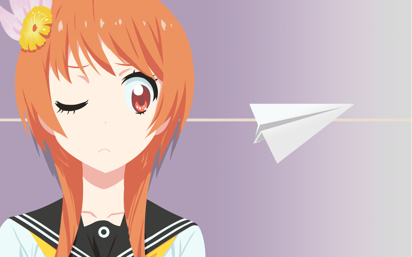 anime, manga, anime girls, Nisekoi, paper planes, 720P, Tachibana Marika, HD Wallpaper