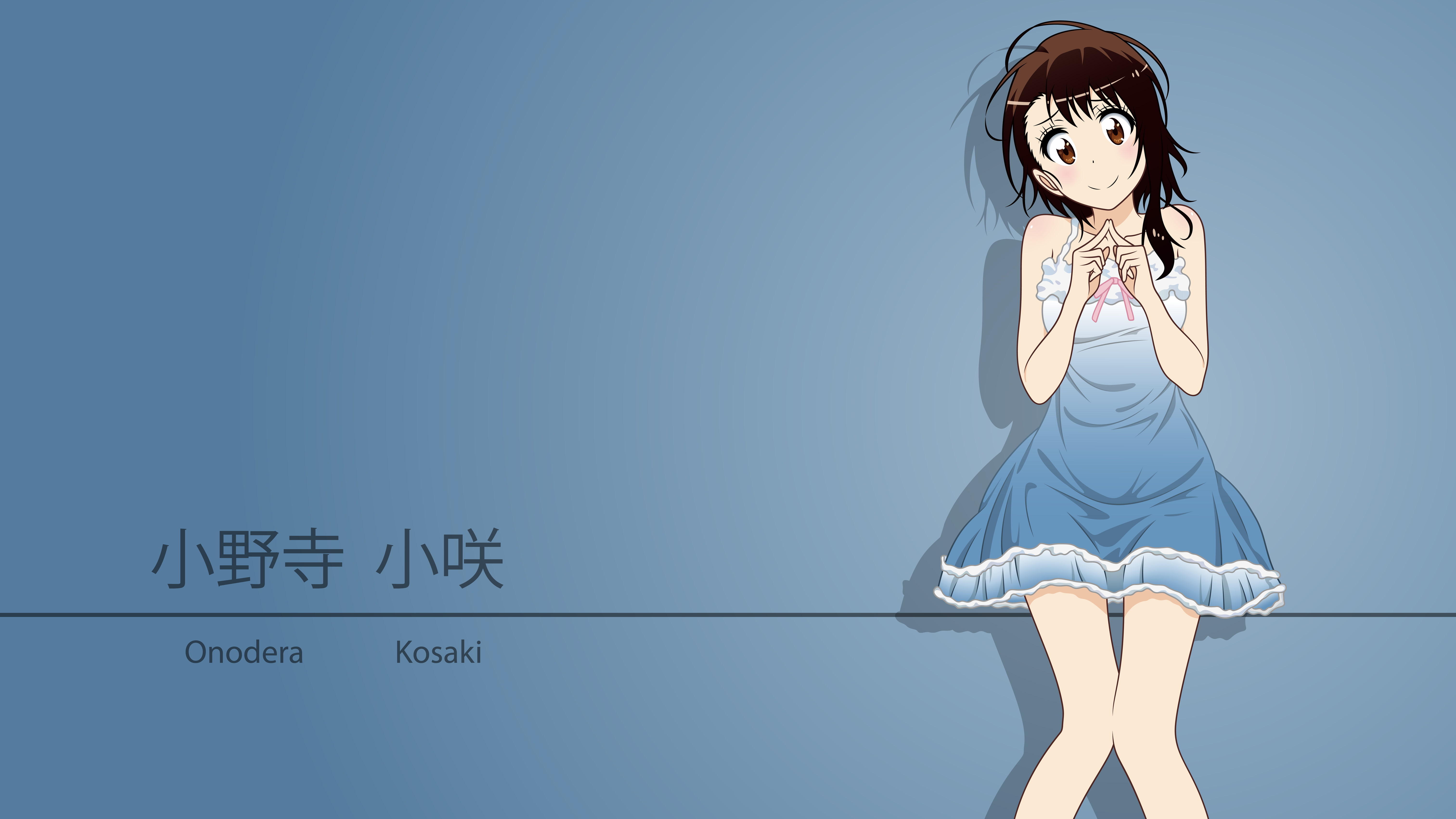 full length, adult, lifestyles, Nisekoi, anime girls, beautiful woman, fashion, beauty, clear sky, sky, young women, one person, blue, clothing, women, HD Wallpaper