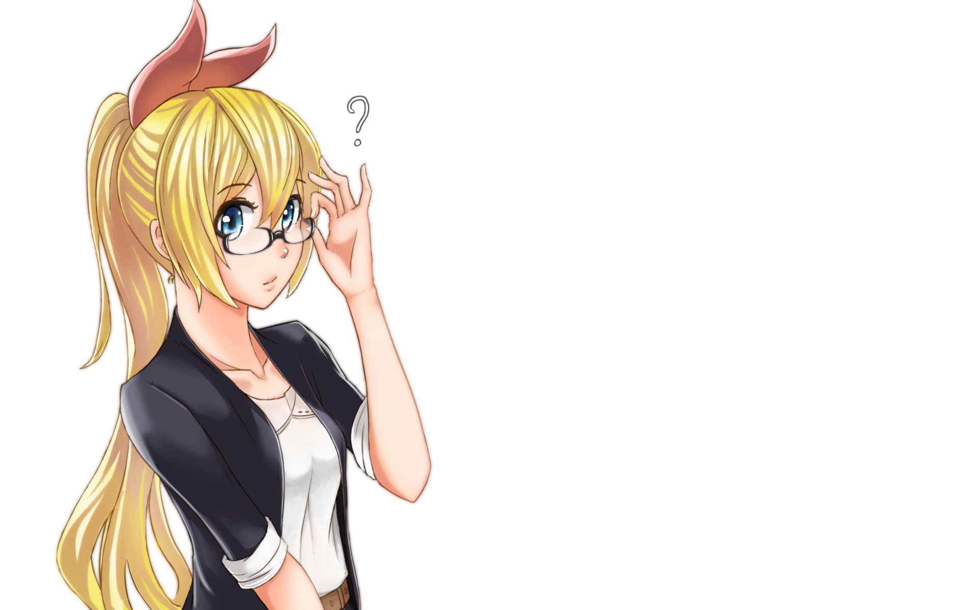disguise, portrait, anime girls, one person, Kirisaki Chitoge, fashion, blond hair, representation, hair, hairstyle, copy space, mask, females, young adult, HD Wallpaper