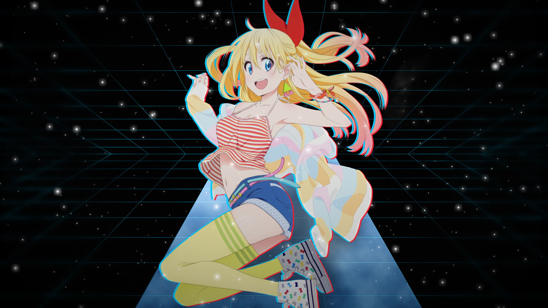 Chitoge Kirisaki, Nisekoi, 1080P, Anime, HD Wallpaper