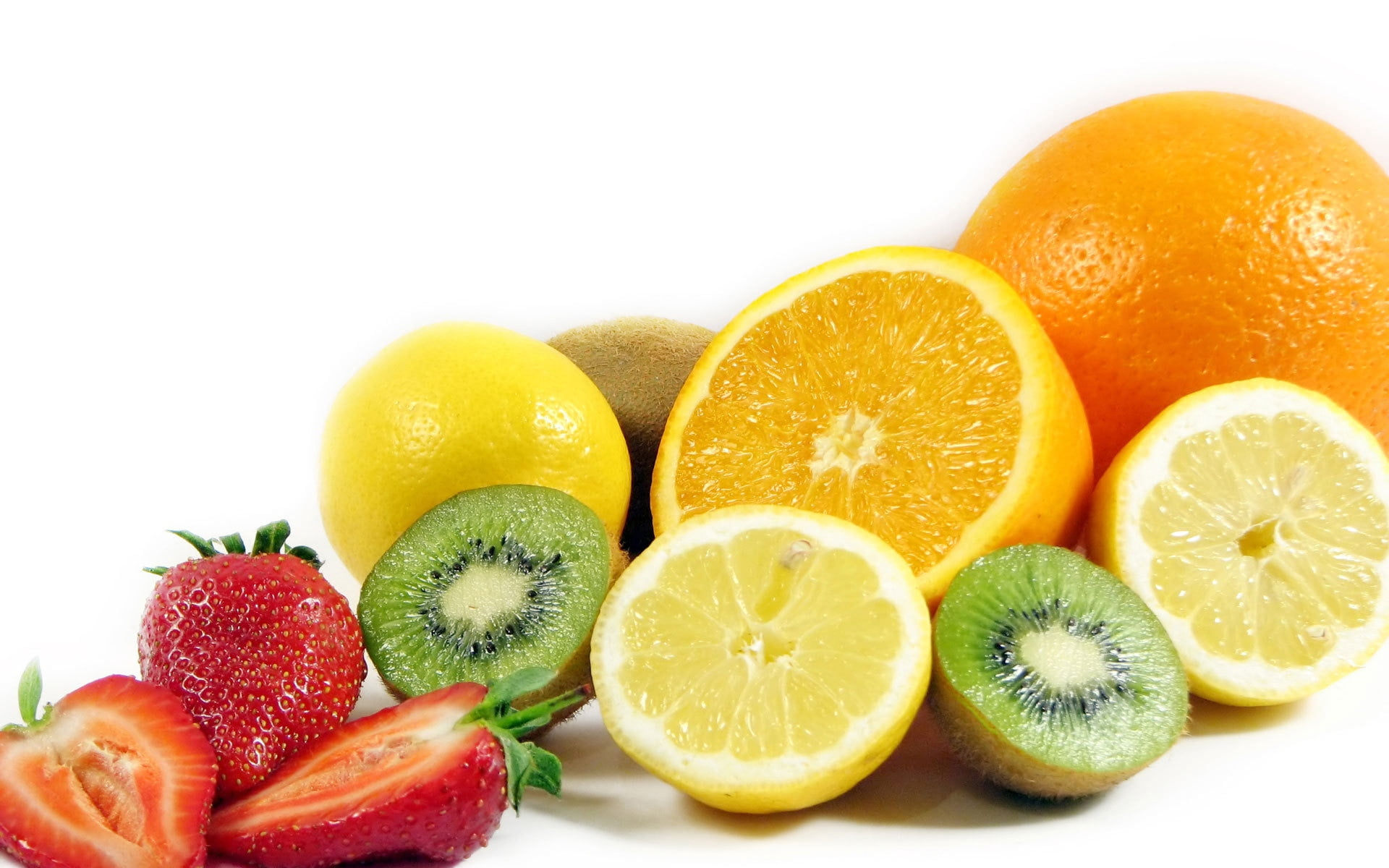 slice, close-up, lemon, isolated, assorted, studio shot, fruits, green Color, cross Section, dieting, strawberry, vegetarian Food, fruit, lime, organic, HD Wallpaper