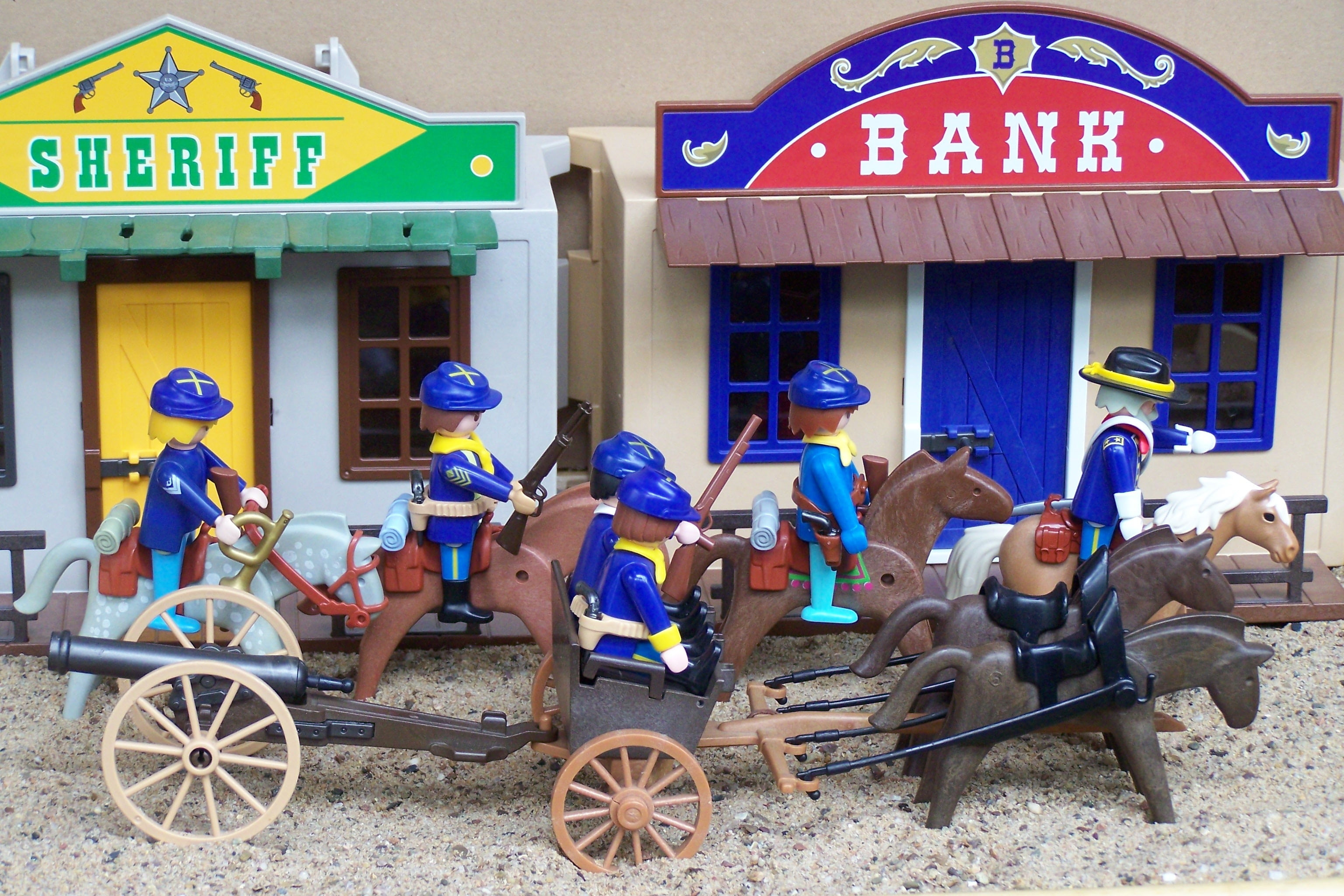 outdoors, transportation, building exterior, built structure, land vehicle, horse, union army toy, people, men, day, animal wildlife, group of people, children, HD Wallpaper