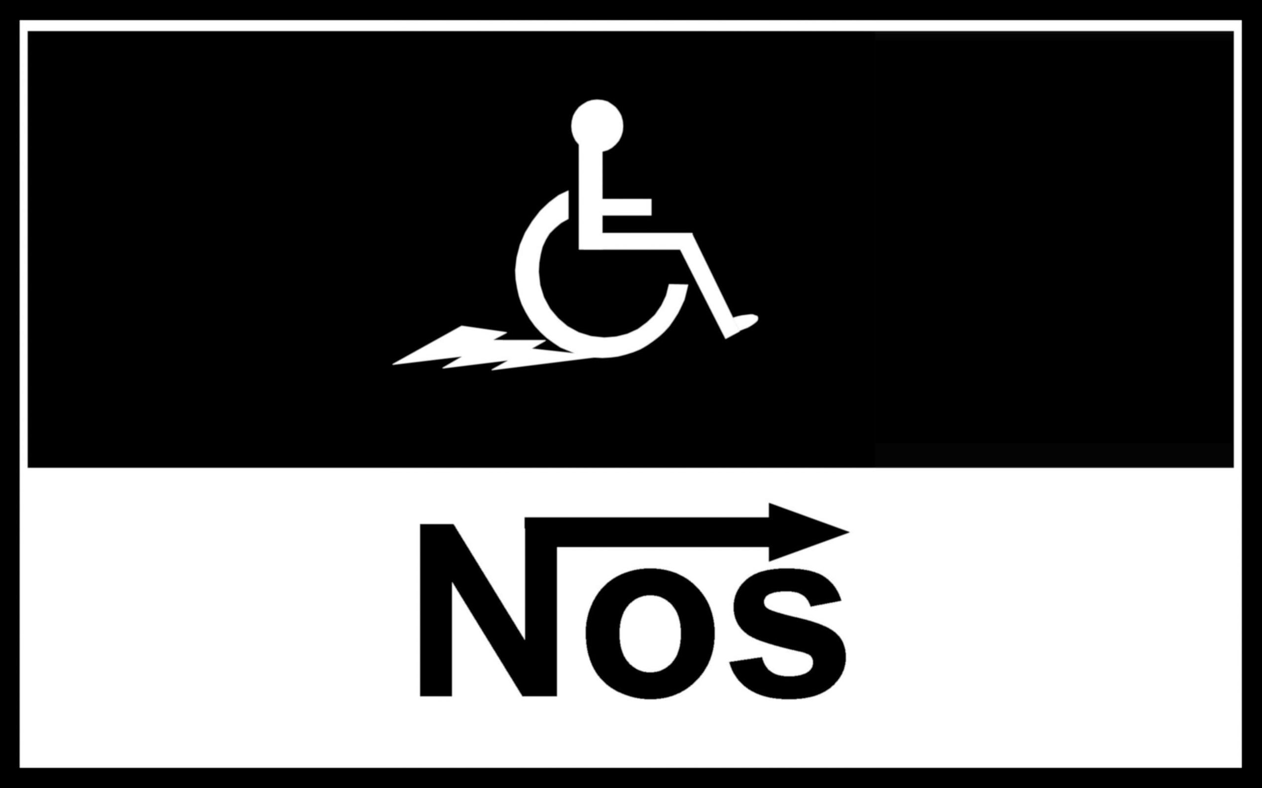 funny, disabled person, black and white, white, 2K, arrow, awesome, streetracing, black, cool, nos, nice, HD Wallpaper