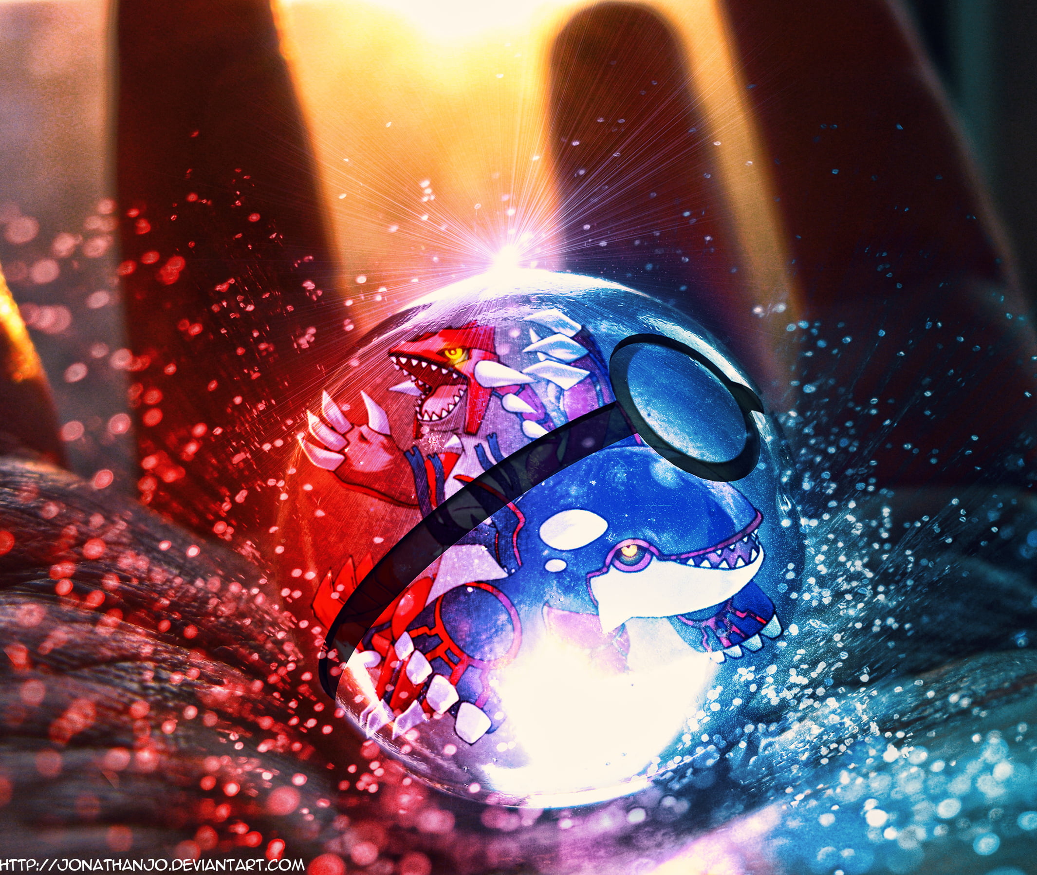Pokémon, Groudon (Pokémon), Kyogre (Pokémon), 1080P, HD Wallpaper
