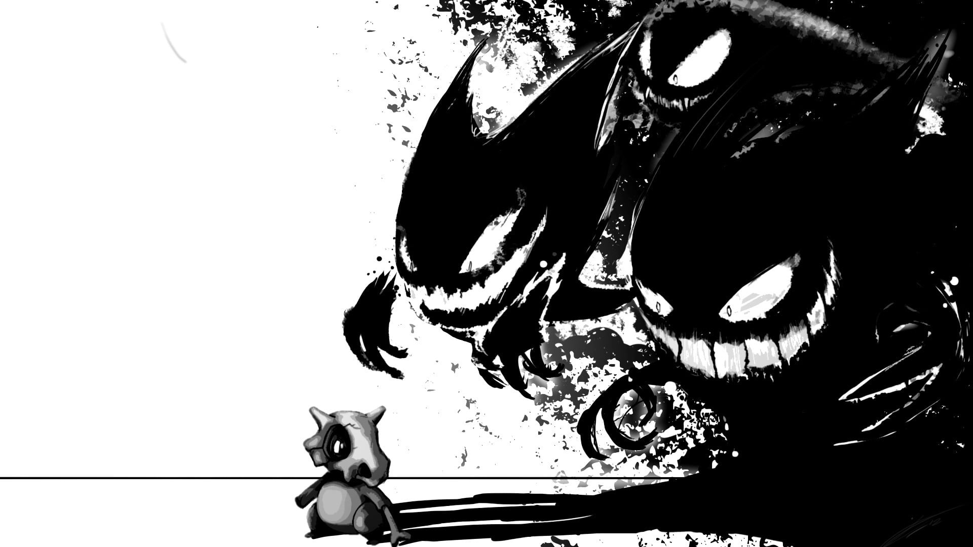 indoors, reflection, copy space, pokemon, video games, day, photo, 1080P, water, Gengar, disguise, Ghastly, creativity, Pokémon, pattern, art and craft, HD Wallpaper
