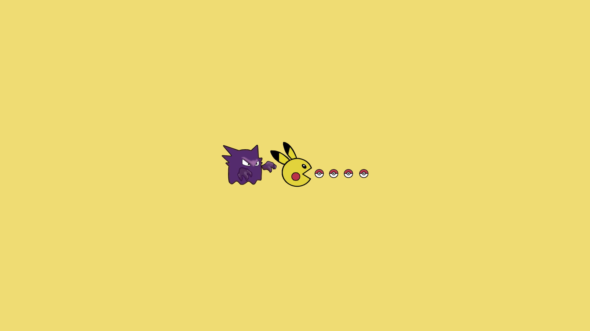 Pikachu, 1080P, Pokémon, Gengar (Pokémon), HD Wallpaper