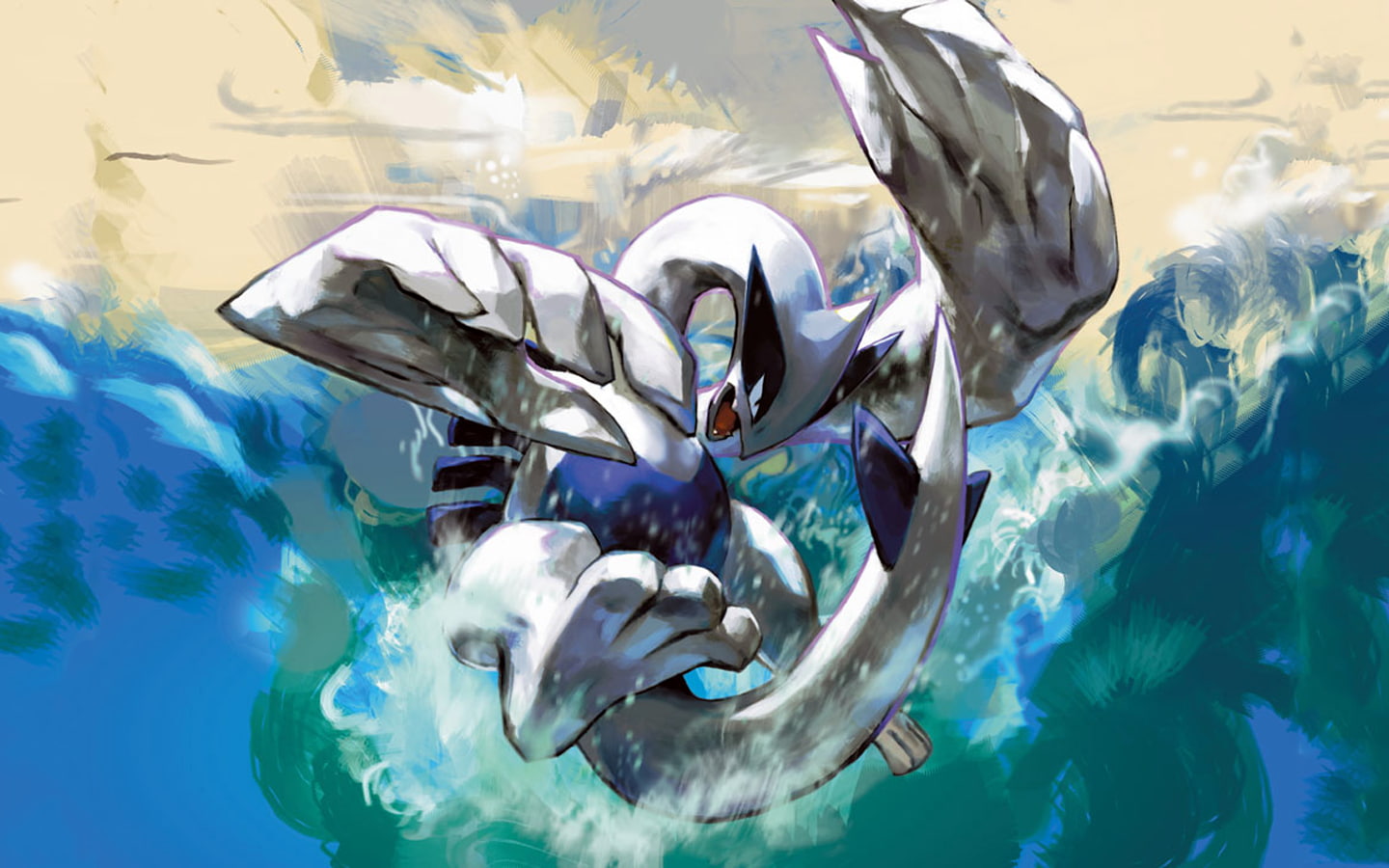 720P, Pokémon, Soulsilver, Lugia, HD Wallpaper
