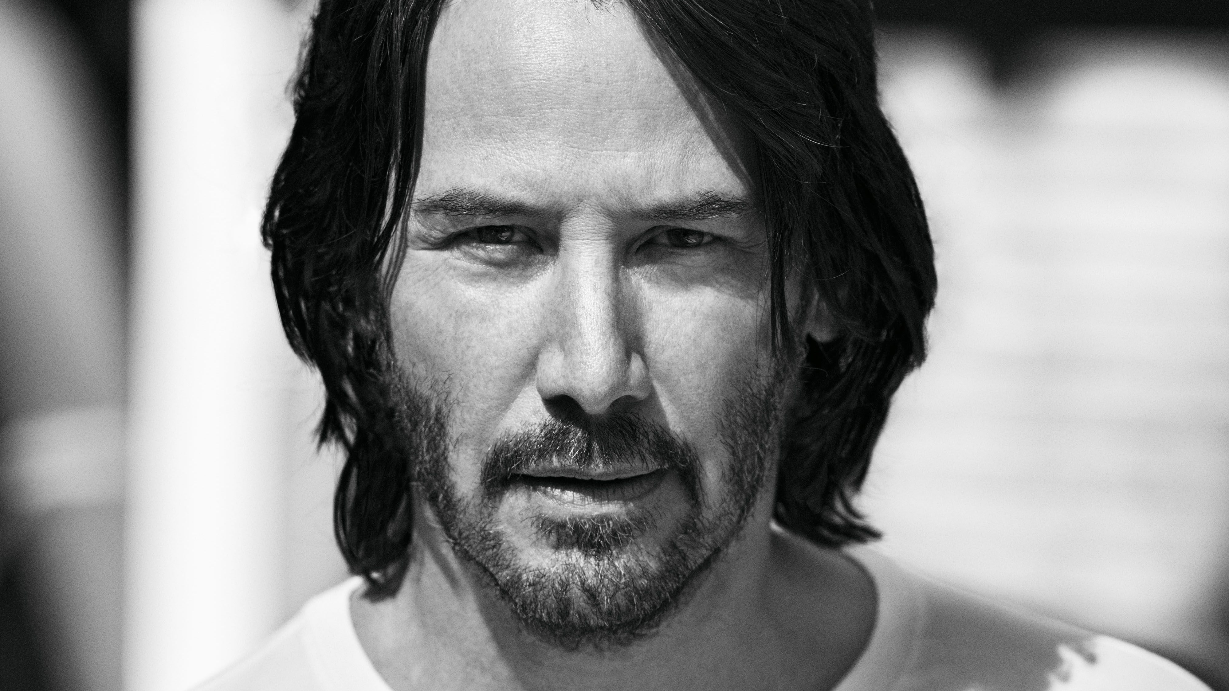 monochrome, male celebrities, front view, hd, adult, human face, real people, facial hair, handsome, body part, close-up, beard, 4k, one person, young adult, HD Wallpaper