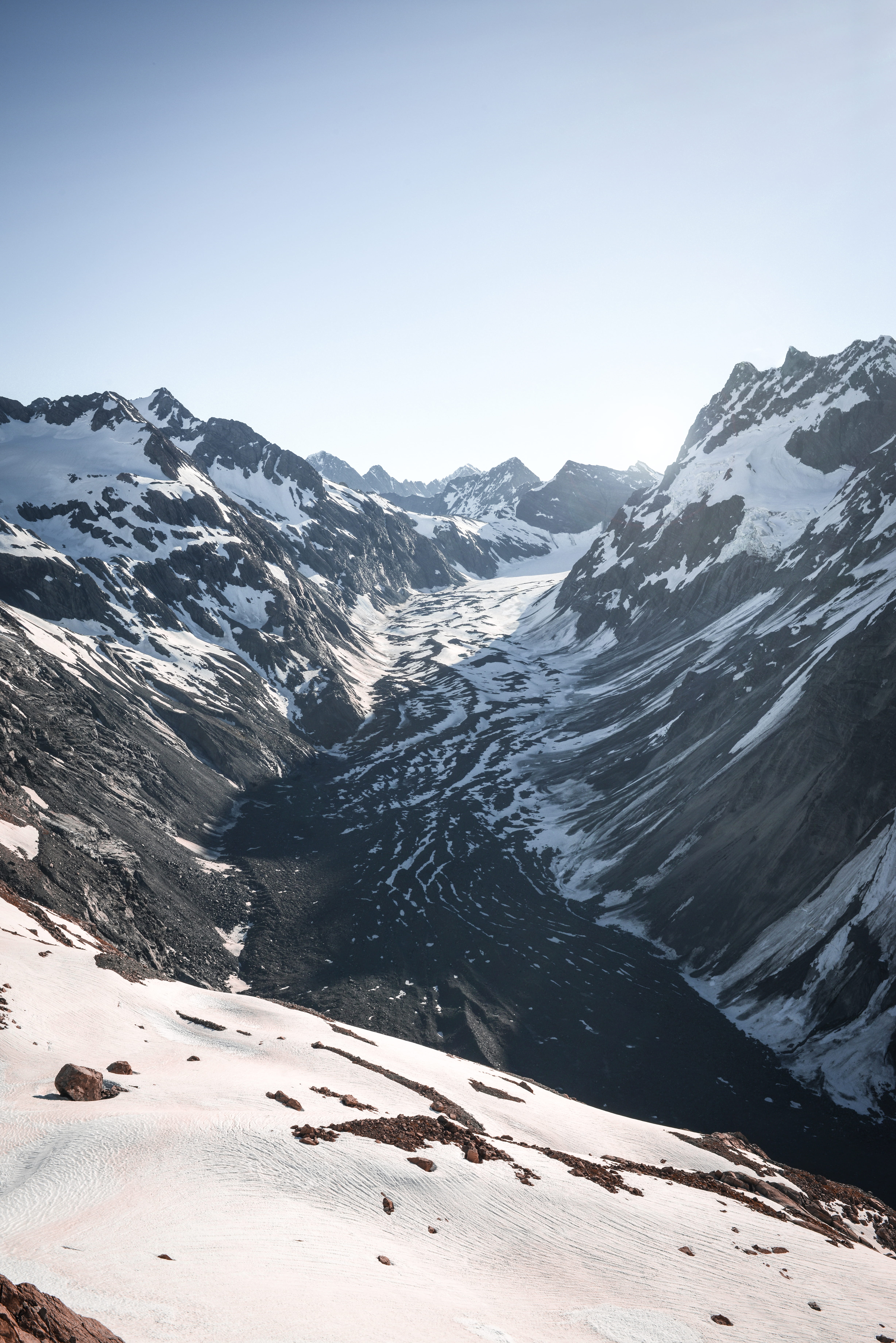 5K, vacations, season, nature, european Alps, ice, valley, canyon, cold - Temperature, scenics, beauty In Nature, hill, hiking, high Up, mountains, Phone HD Wallpaper