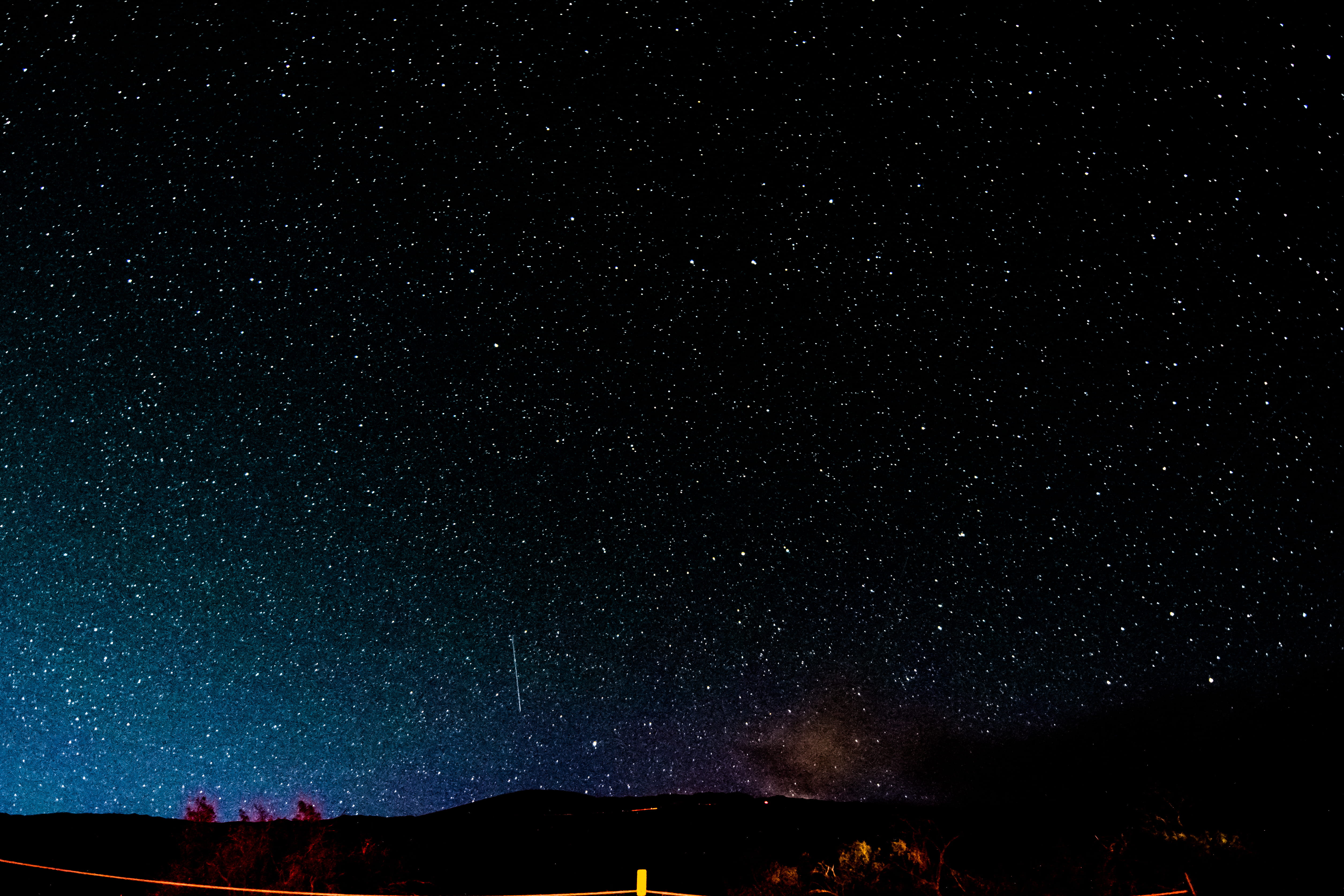 star field, forest, astrophotography, space, star, wilderness, scenics - nature, mountain, tranquility, united states, idyllic, landscape, low angle view, HD Wallpaper