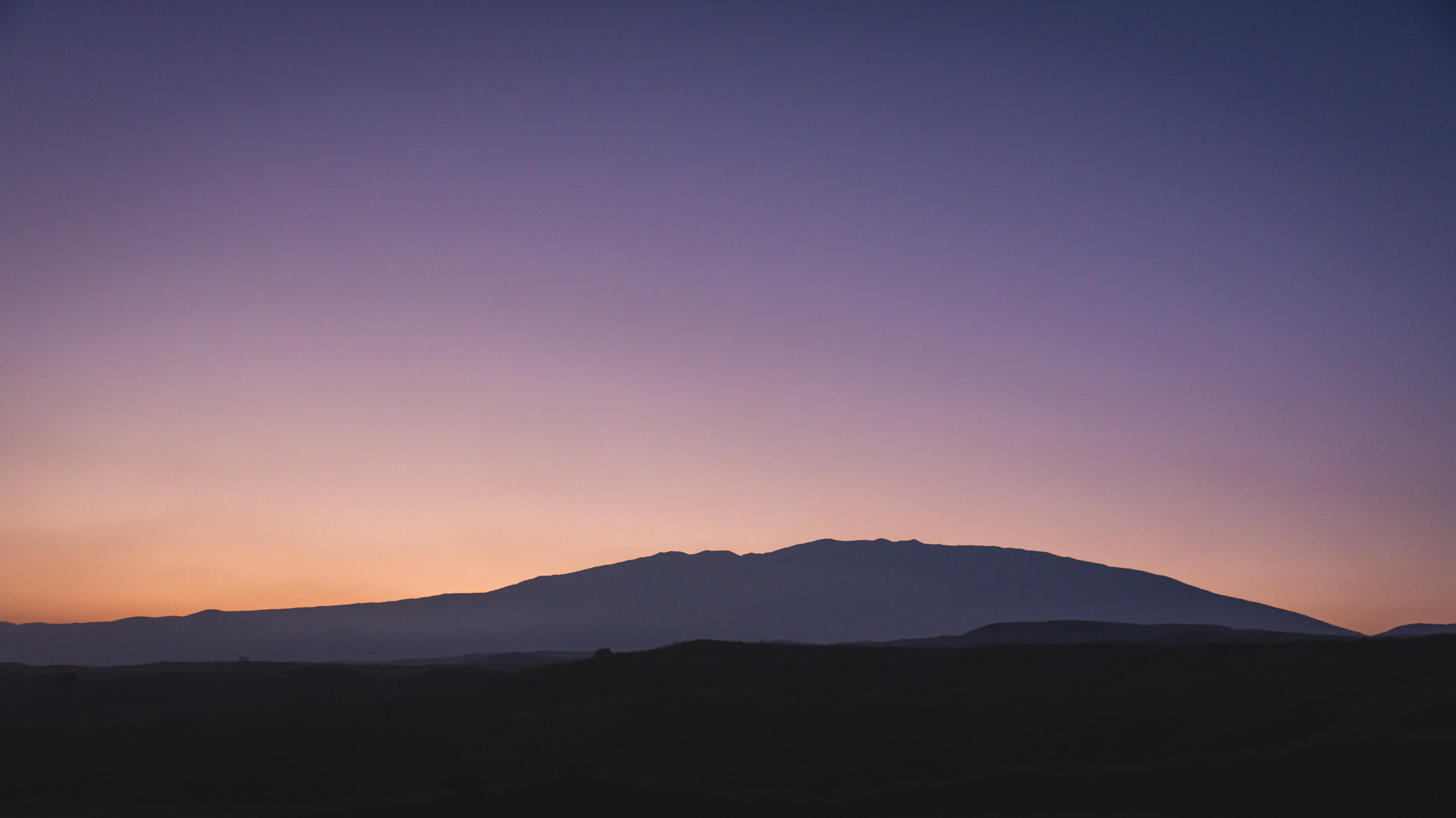 sky, clear sky, silhouette, peak, tranquility, non-urban scene, 4K, idyllic, travel destinations, dawn, scenics - nature, sunrise, beauty in nature, environment, HD Wallpaper