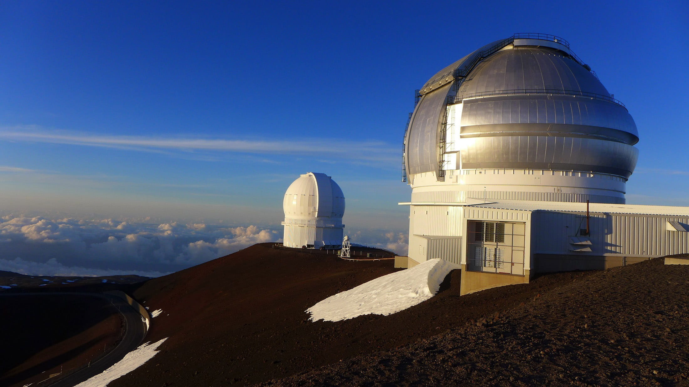travel destinations, famous Place, shadow, public domain, Hawaii, Observatory, 1080P, sky, architecture, nature, storage tank, photos, travel, dome, landscape, HD Wallpaper