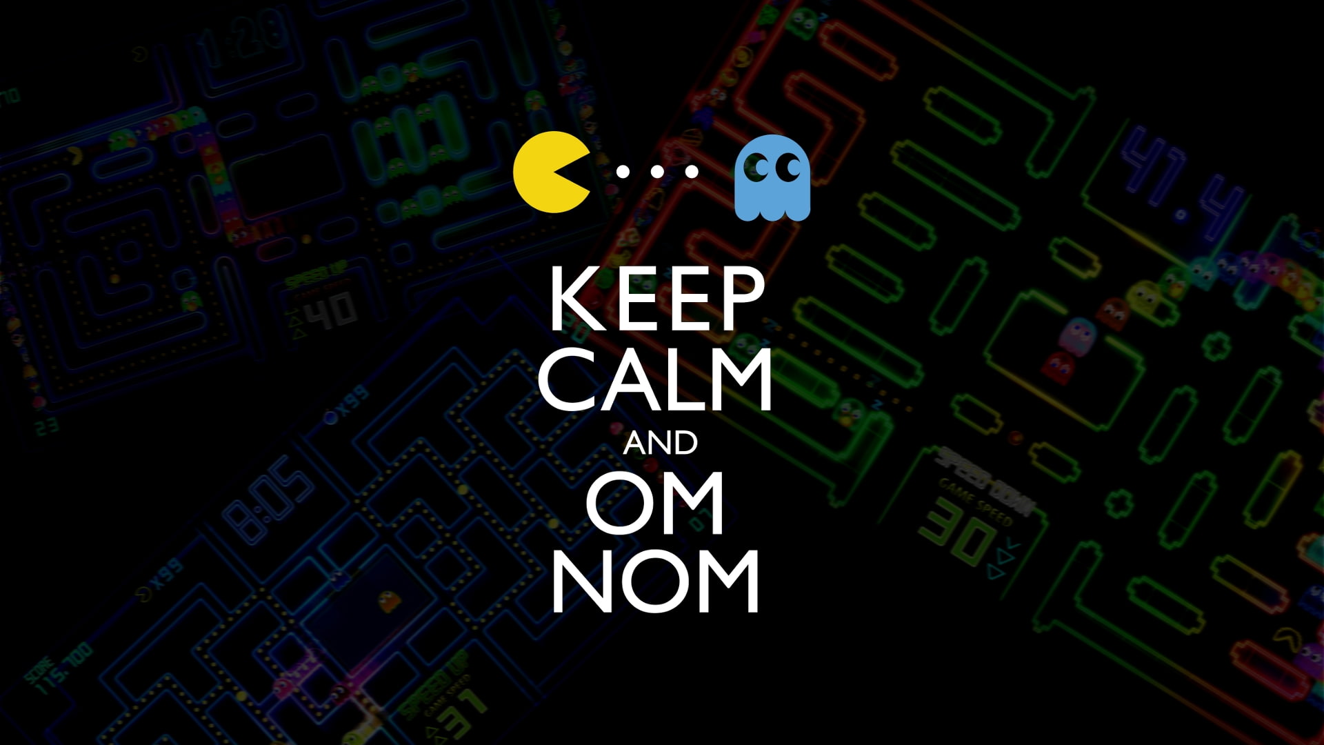 hd, video, art, entertainment, funny, calm, pacman, 1080P, text, keep, games, Video Games, HD Wallpaper