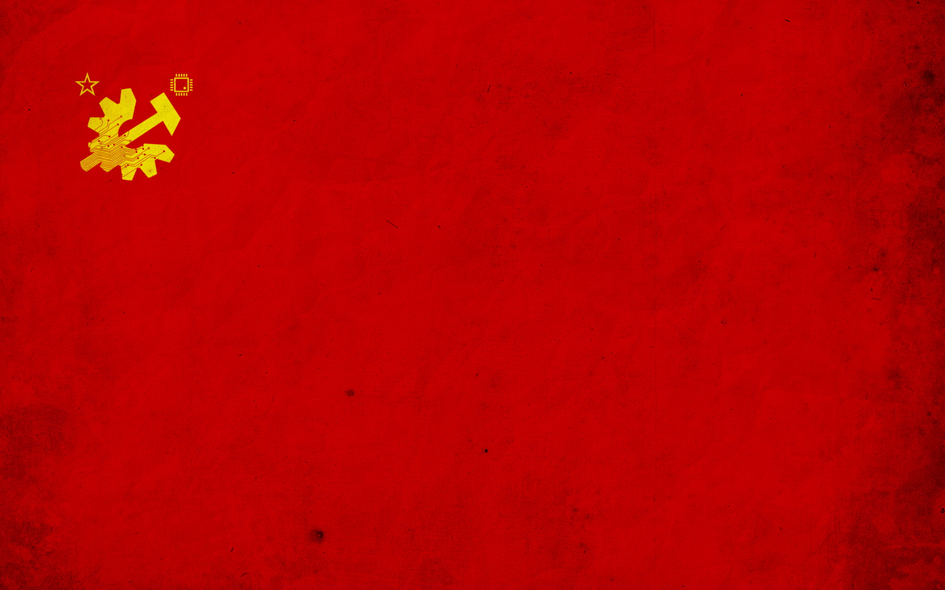 hammer, gears, communism, chips, 1080P, HD Wallpaper